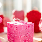 Unique Love You Candle,Love Square Candle, Love Gift for her,Valentines Day Gifts .