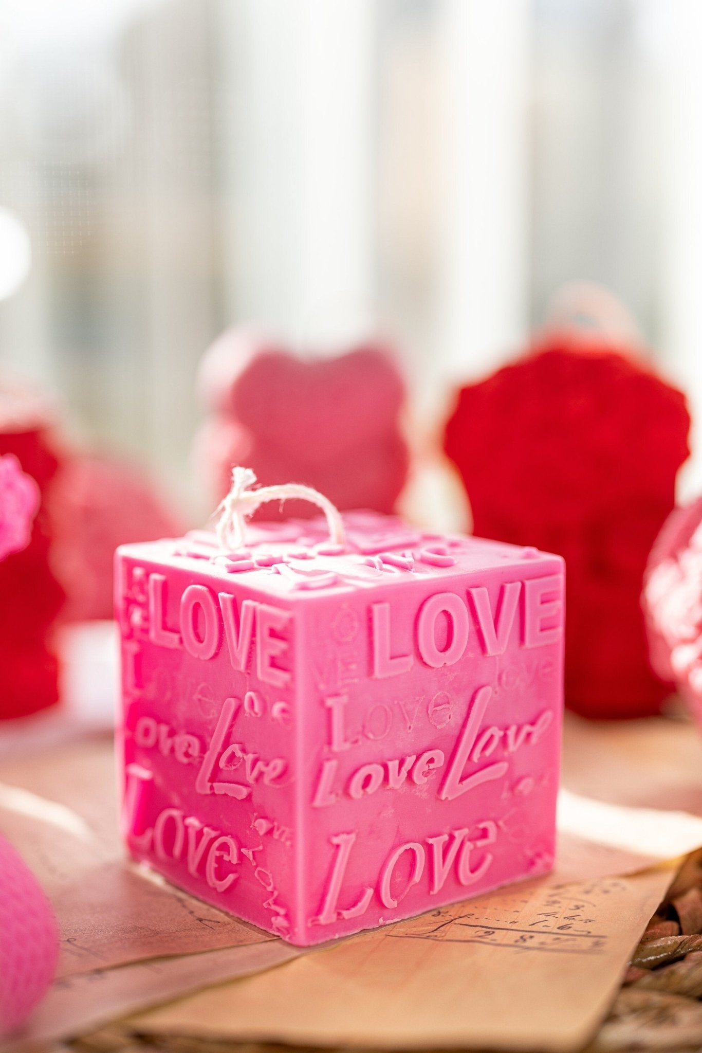 Unique Love You Candle,Love Square Candle, Love Gift for her,Valentines Day Gifts .