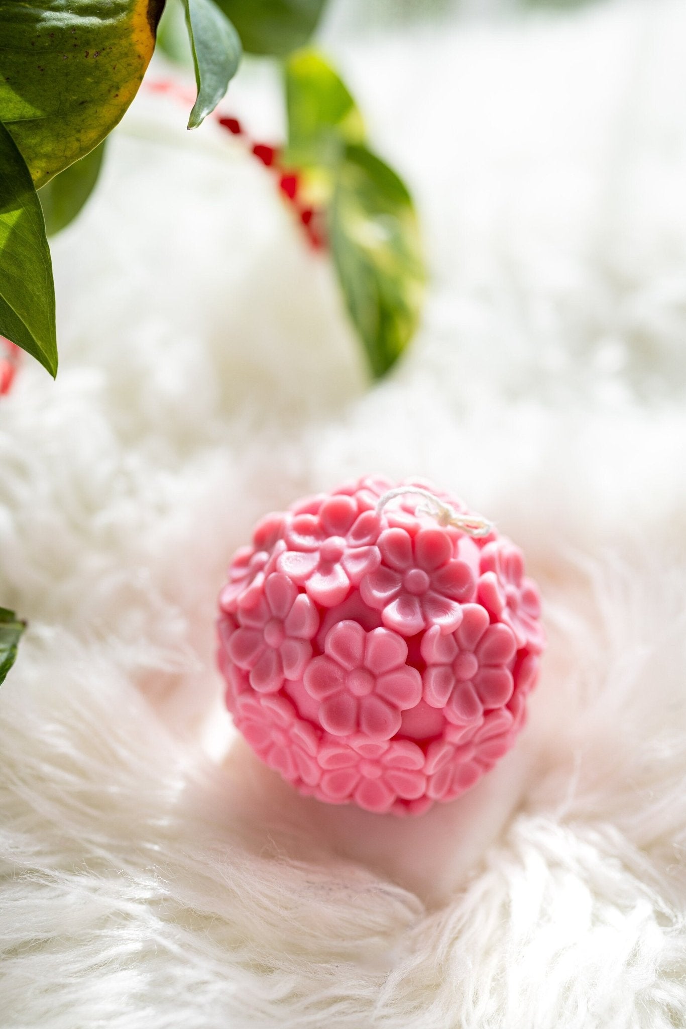 Flower Bowl CandleFlower Shape Candle, Love Candle, Pink Candle,Unique Gift, Valentines Day Gift.