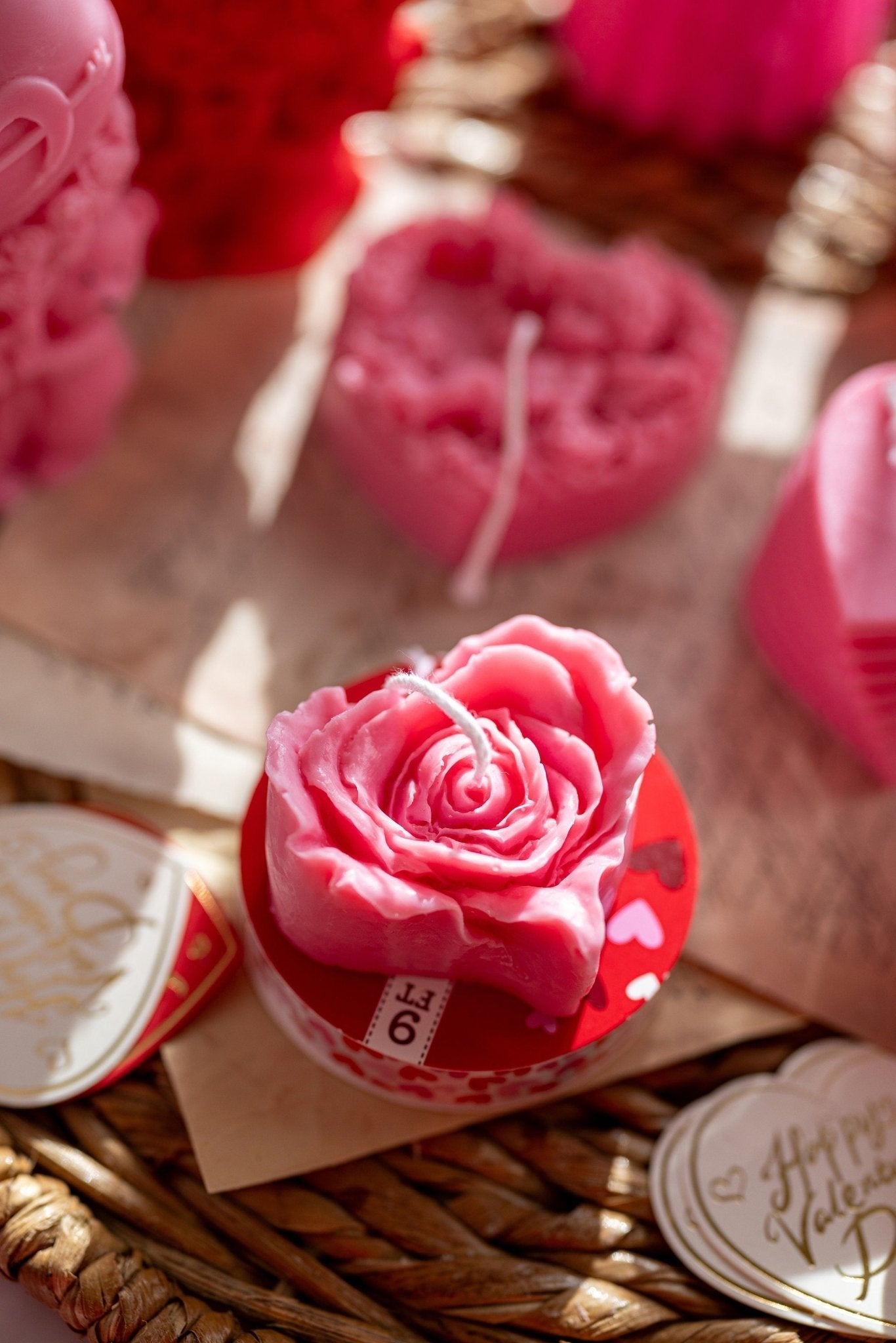 Small Flower Candle, Peony Bouquet, Peony Candle, Valentine's Gifts ,Handmade Home Decor, Gift For Her.