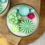 Large Glass Succulent Cacti Candle, Succulent Cacti Terrarium Garden Gift,Cactus Blossom Scent,Candle for Plant Lover, Gift for Gardener.