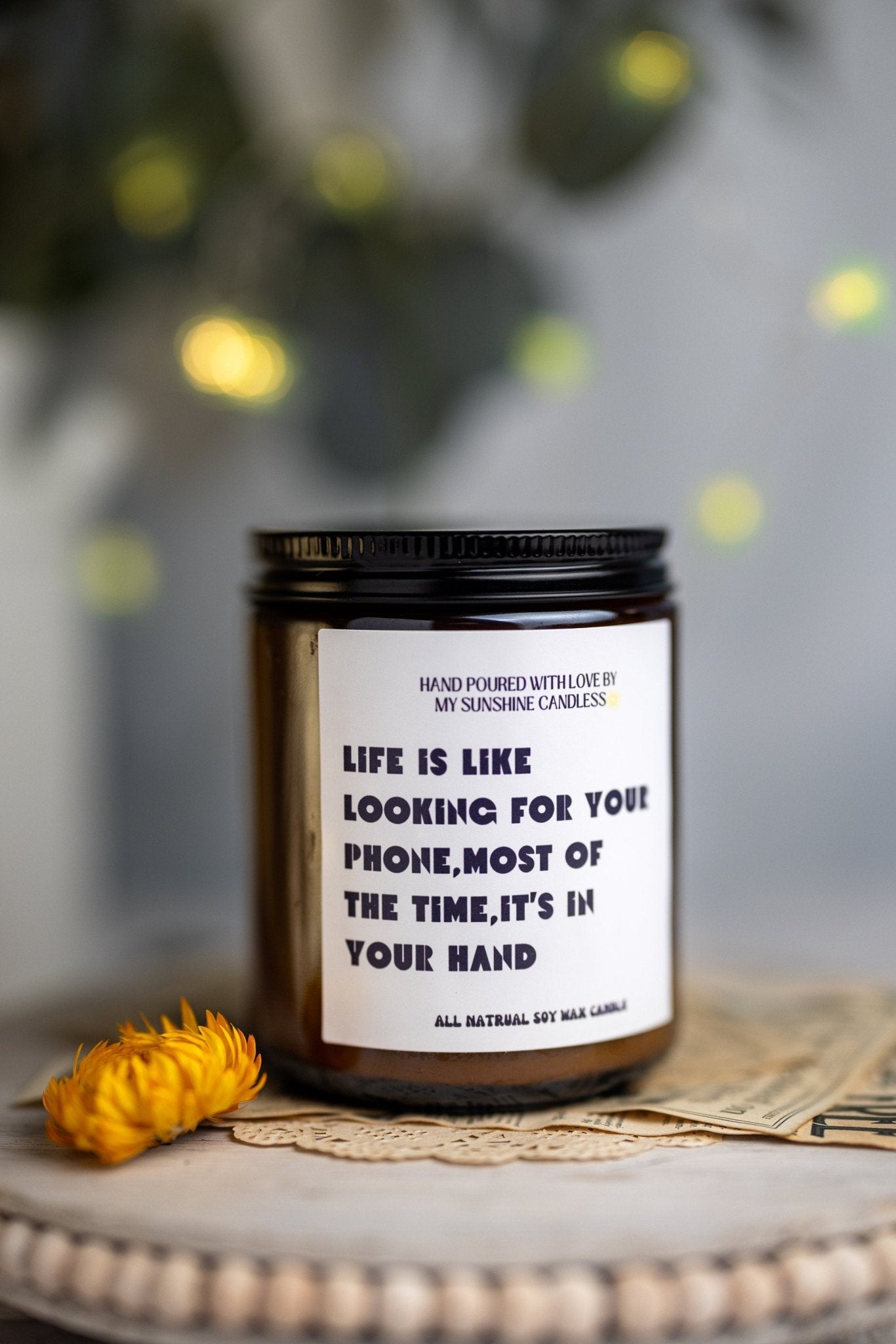 Life is Like Looking ,Mom Gift from Daughter, Mother's Day Gift, Funny gift for Mom, Scented Soy Candle, Gift for Mom, Mothers Day Candle