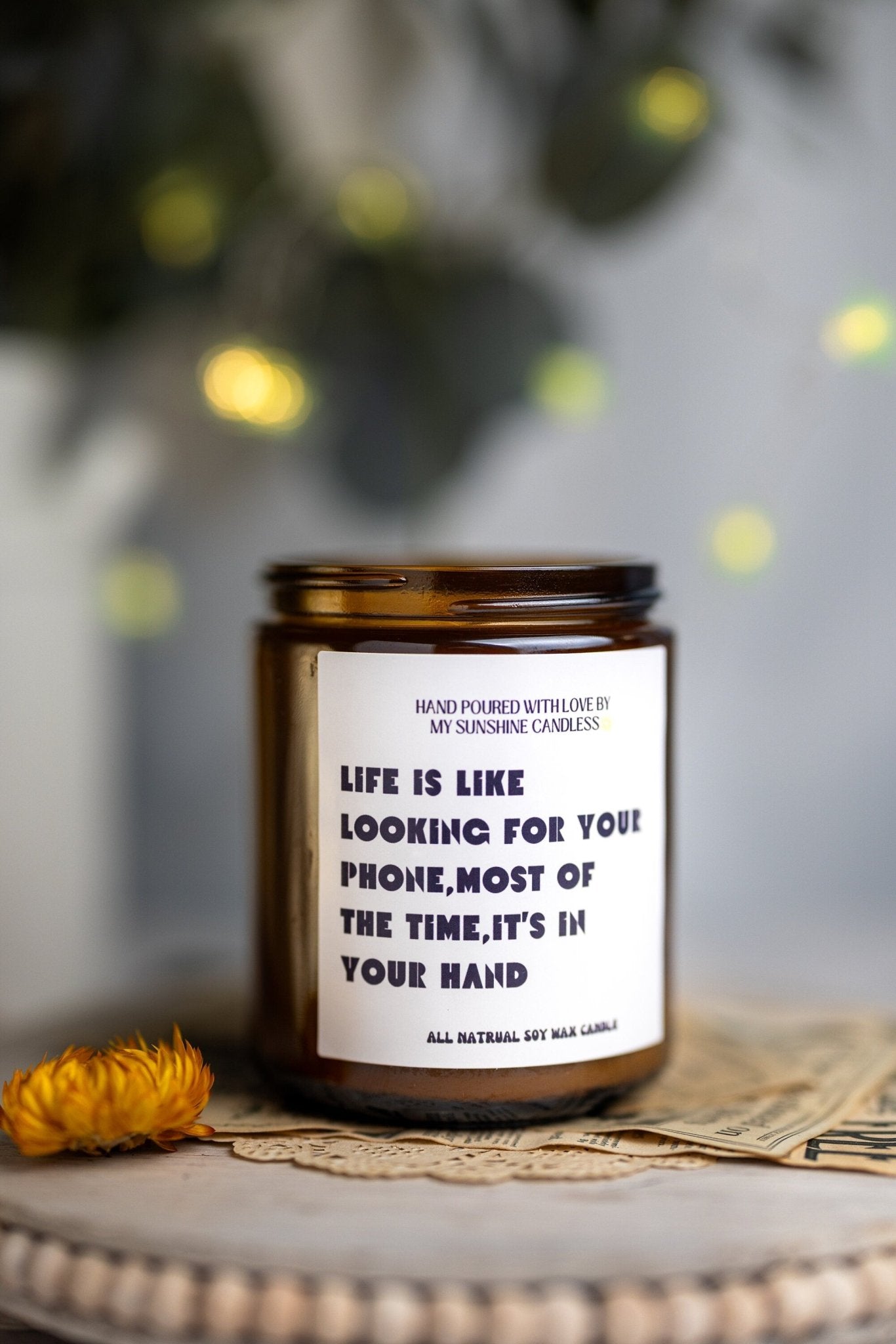 Life is Like Looking ,Mom Gift from Daughter, Mother's Day Gift, Funny gift for Mom, Scented Soy Candle, Gift for Mom, Mothers Day Candle