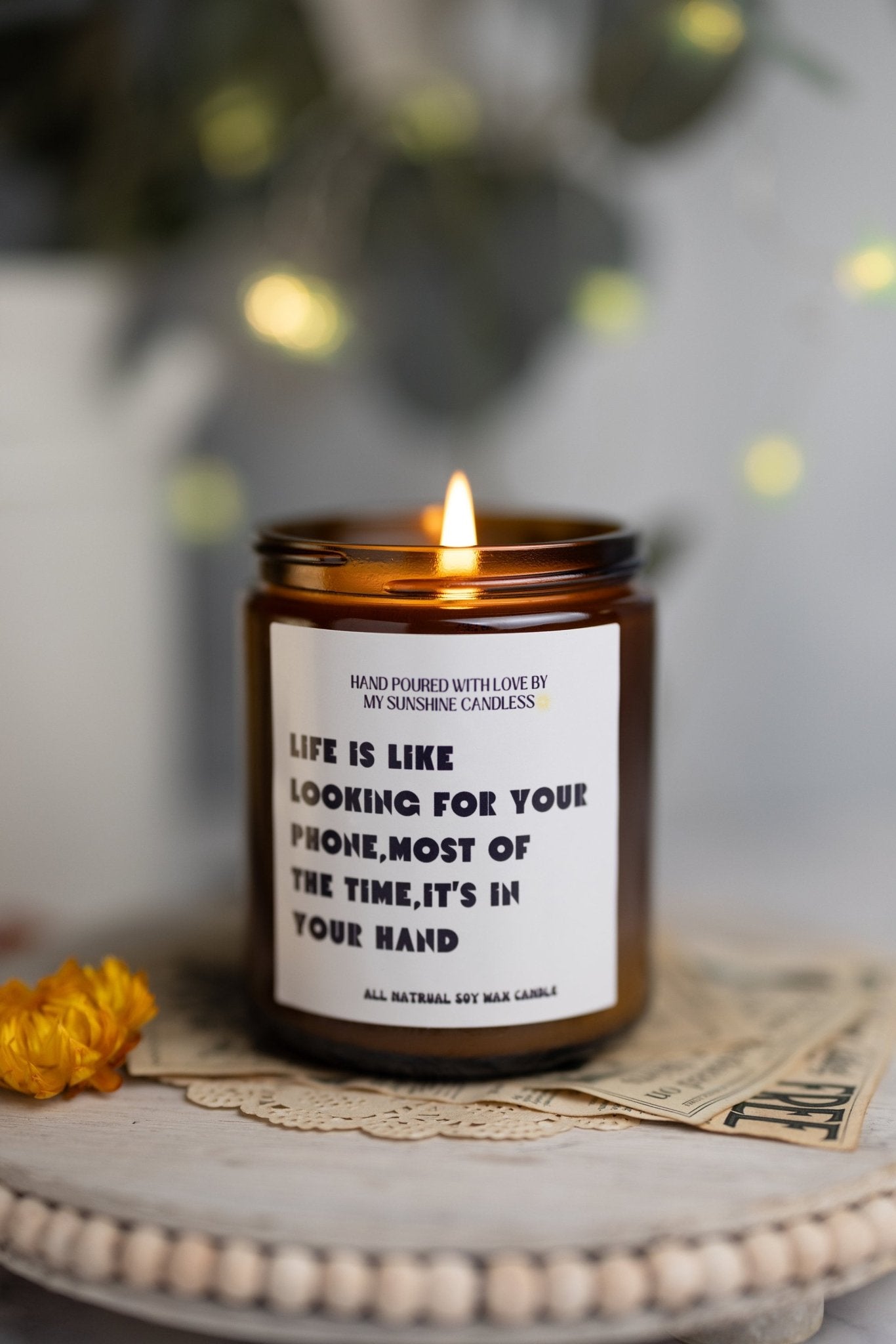 Life is Like Looking ,Mom Gift from Daughter, Mother's Day Gift, Funny gift for Mom, Scented Soy Candle, Gift for Mom, Mothers Day Candle