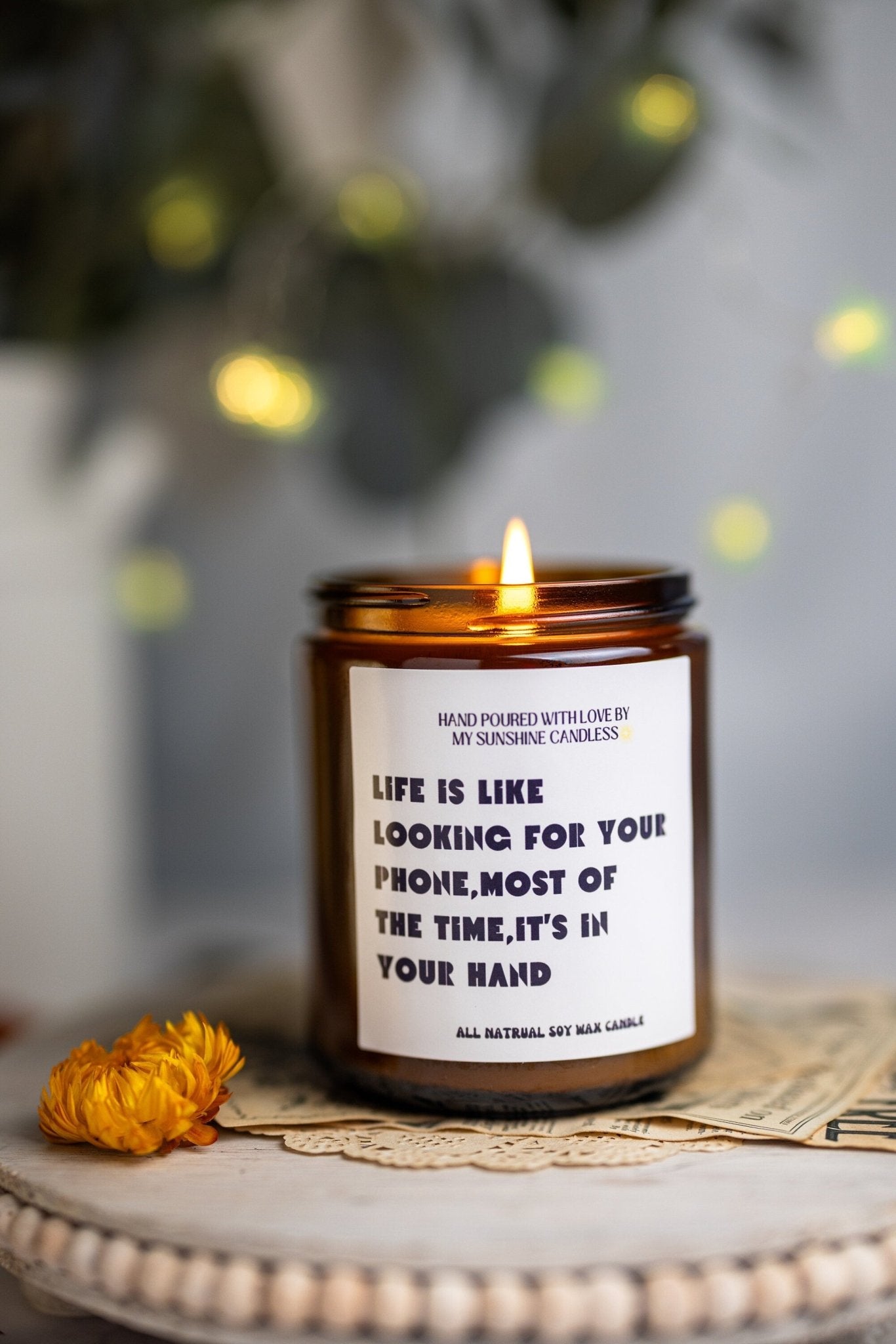 Life is Like Looking ,Mom Gift from Daughter, Mother's Day Gift, Funny gift for Mom, Scented Soy Candle, Gift for Mom, Mothers Day Candle