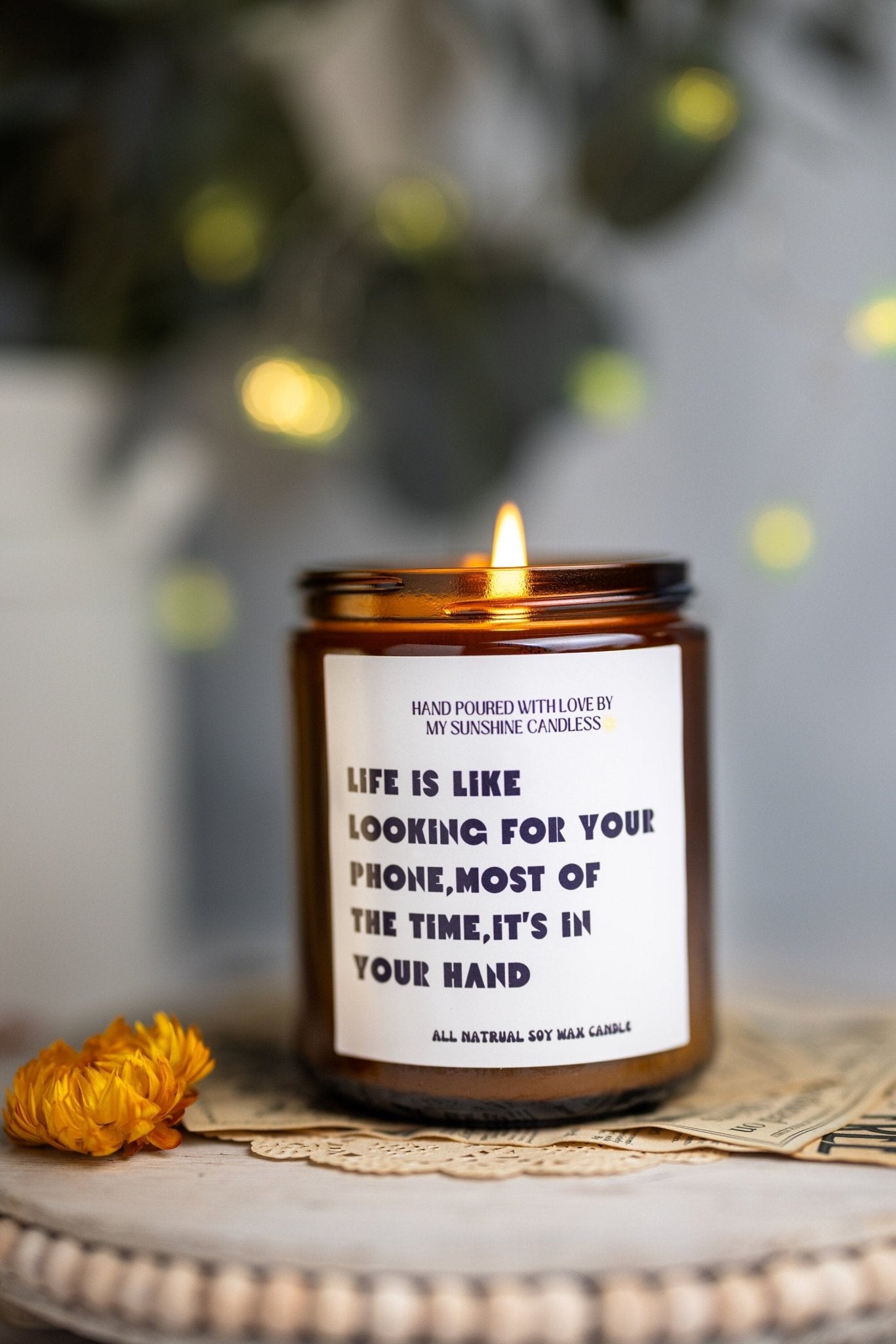 Life is Like Looking ,Mom Gift from Daughter, Mother's Day Gift, Funny gift for Mom, Scented Soy Candle, Gift for Mom, Mothers Day Candle