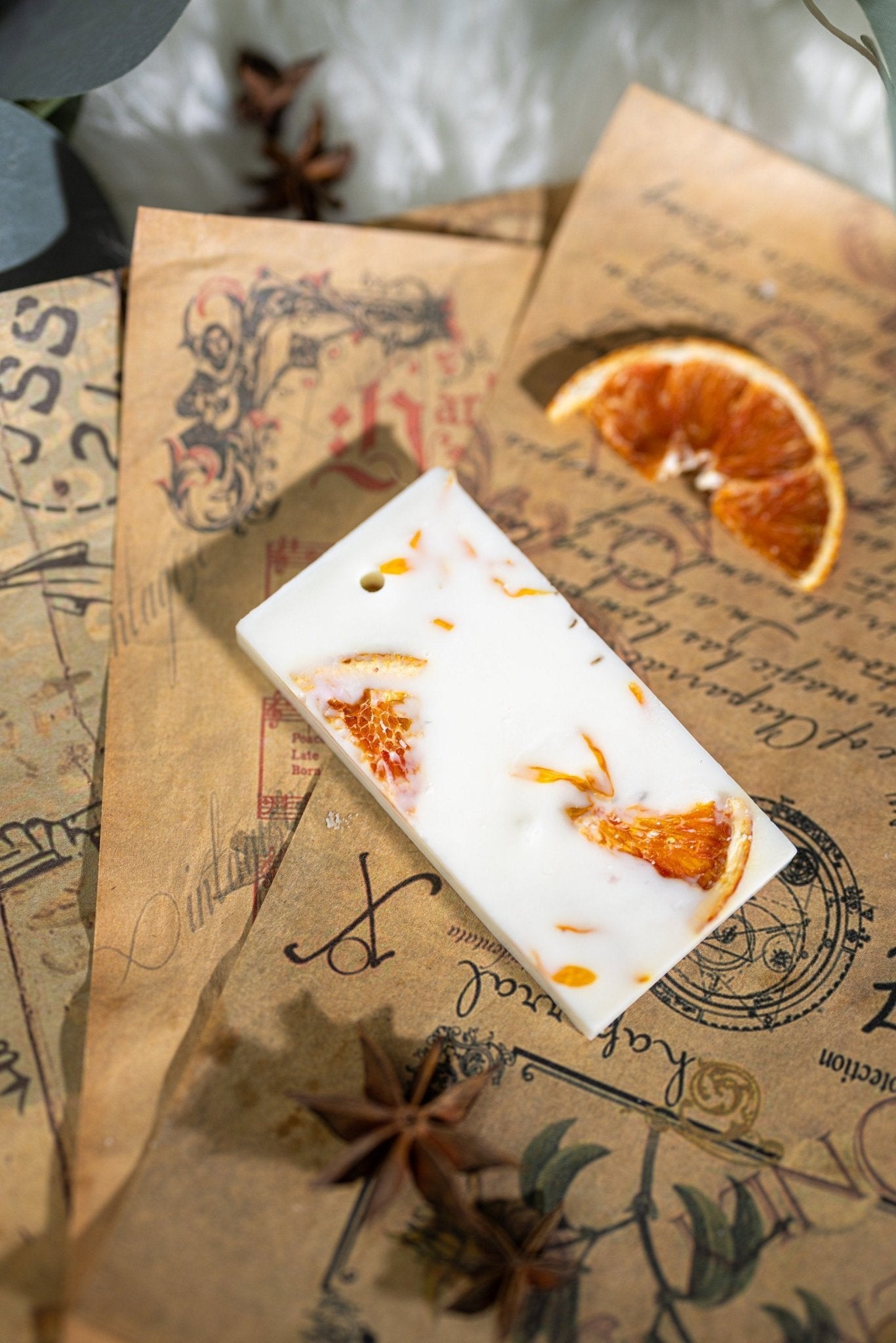 Scented natrual /soy wax sachet, Botanical wax tablet, Scented air freshener, Fresh dried floral sachet, Valentine's day Gift, Gift for all.