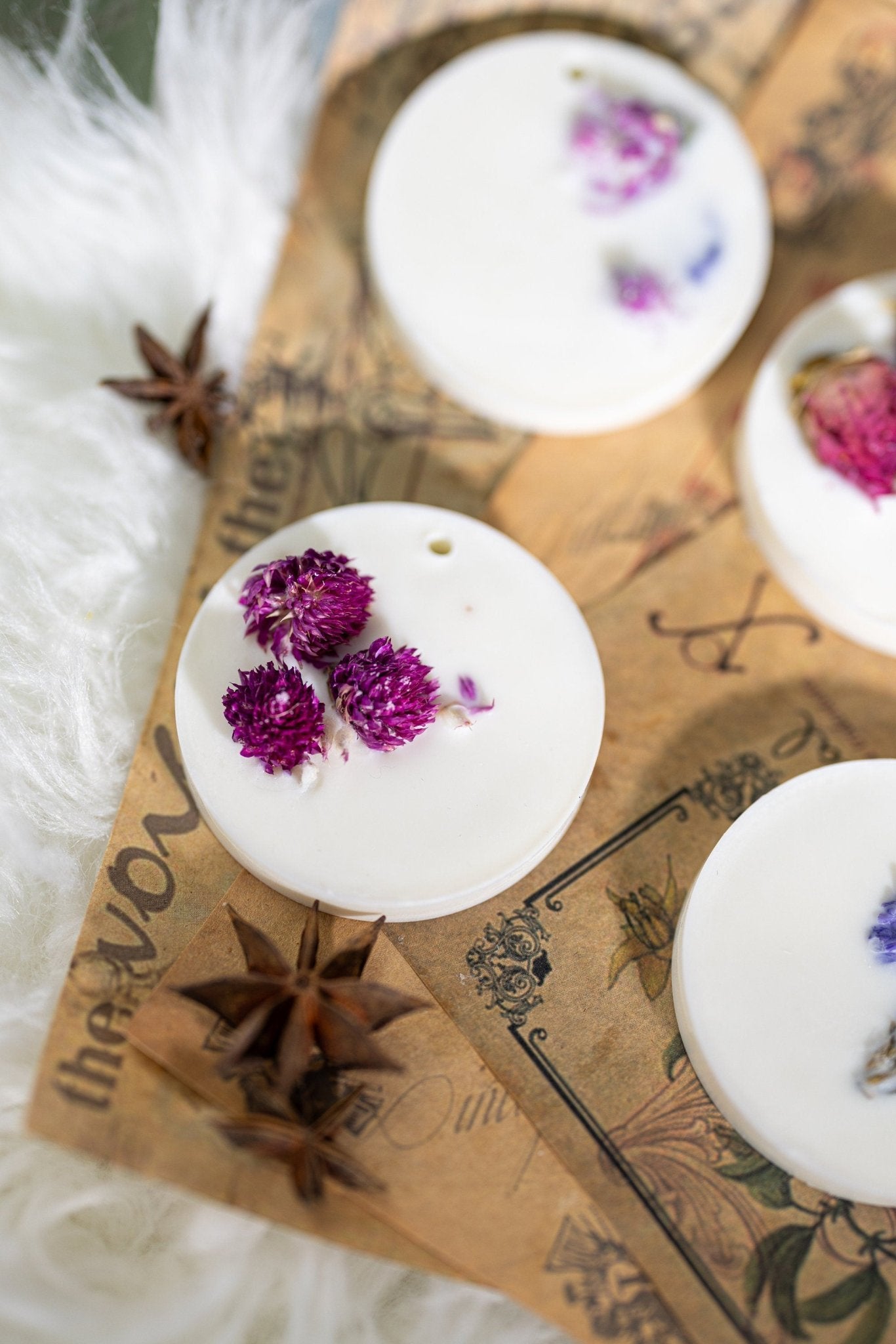 Soy wax sachet Dry Flowers, Scented wax tablets, Wardrobe fragrance, hanging Air freshener, Sachet favors, gift for Woman, for Mom