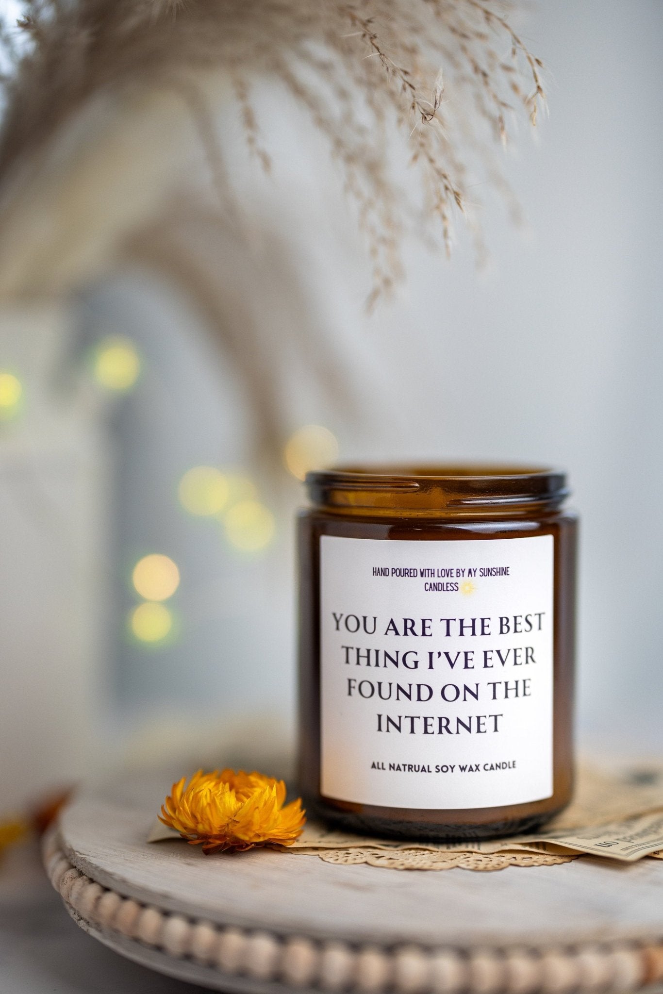 Best Thing On the Internet Candle, Boyfriend Gift Candle, anniversary gift, Birthday Gift for him, Anniversary gift for him,MySunshineCandle