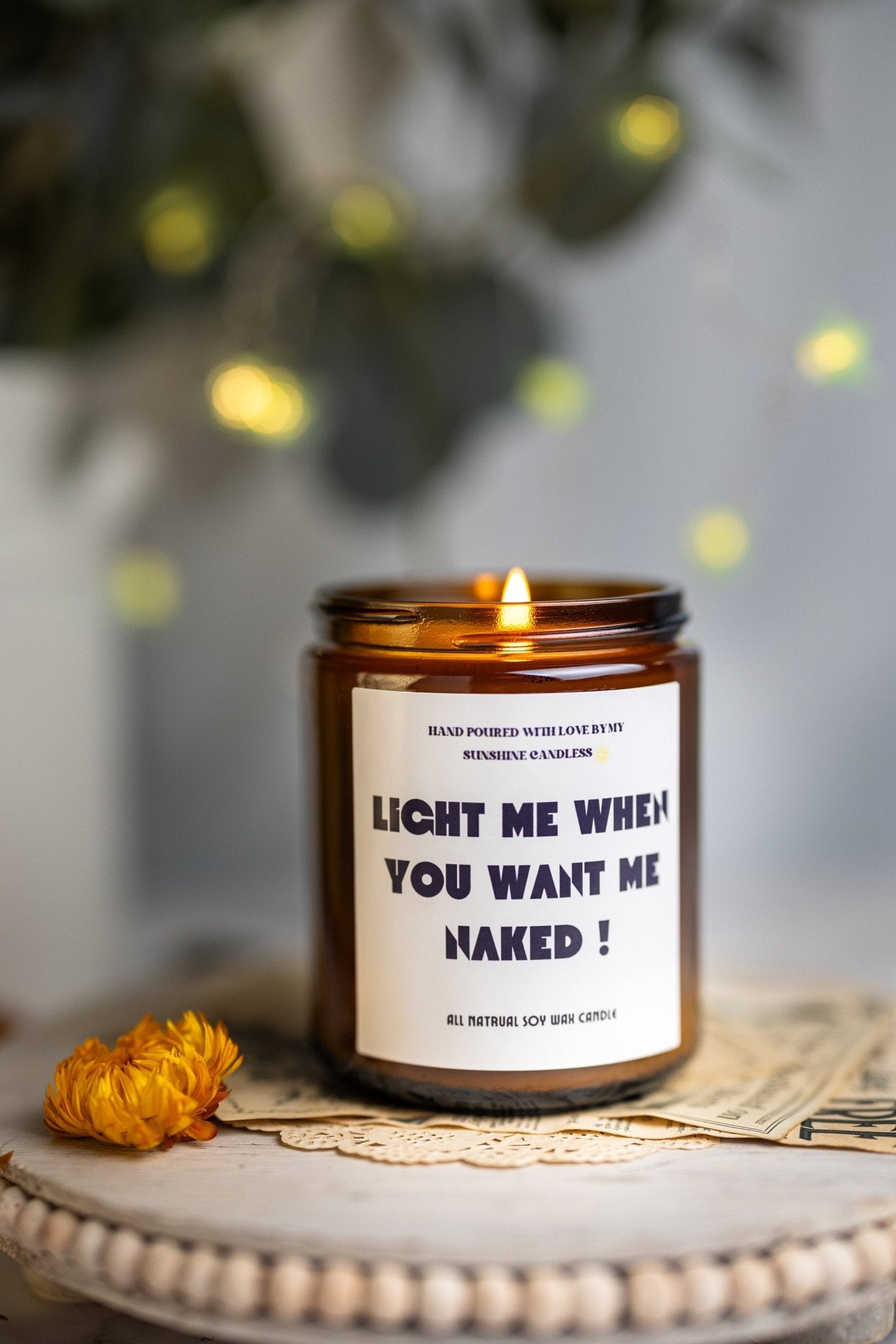 Light me when you want me naked! Scented Soy Candle, Anniversary gift, Gift for Him, Boyfriend Gift, valentines gifts