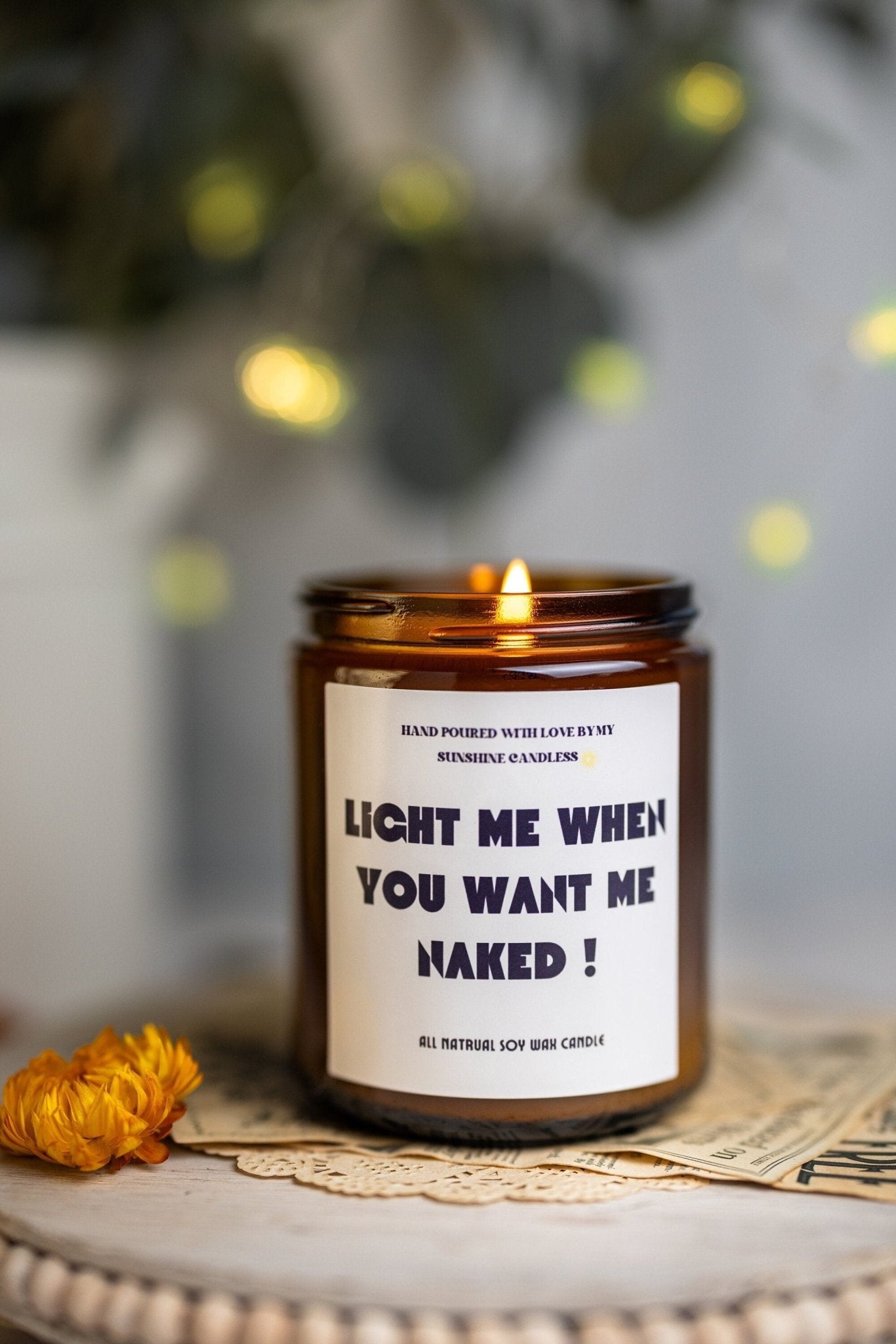 Light me when you want me naked! Scented Soy Candle, Anniversary gift, Gift for Him, Boyfriend Gift, valentines gifts