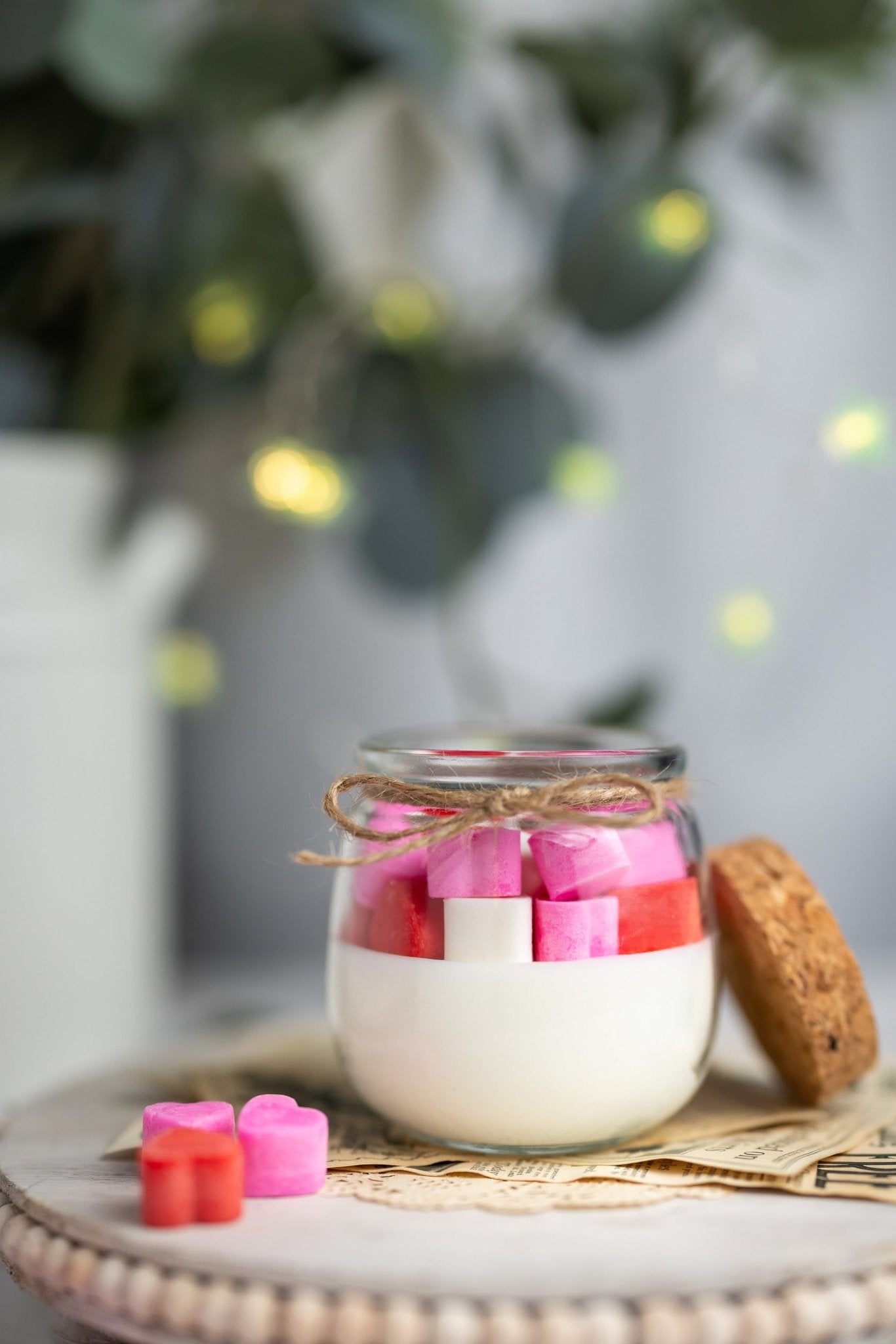 Hearts candle | Candy Hearts Candle| Conversation Hearts candle| Love candle| Valentines day candle | soy candle | gifts