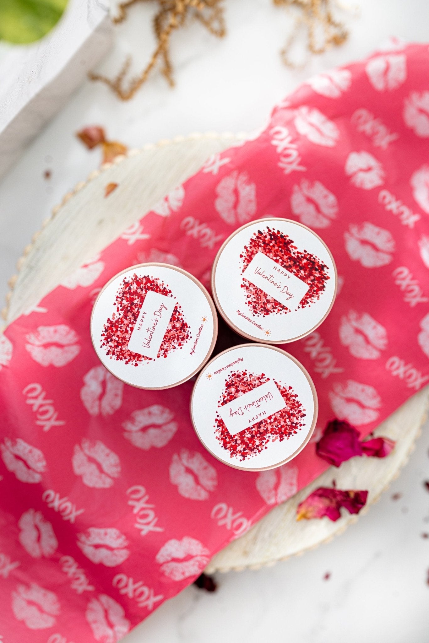 Winter 2024 Small Valentines Candle Bundle Set of 3/Love candle| Valentines day candle | soy candle | gifts