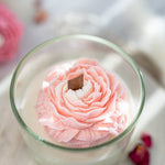 Peony Scented Soy Wax Candle, 16 oz, Handmade | Bridal Gift, Bridesmaid, Personalize For Her, Flower Candle, Wedding Gift