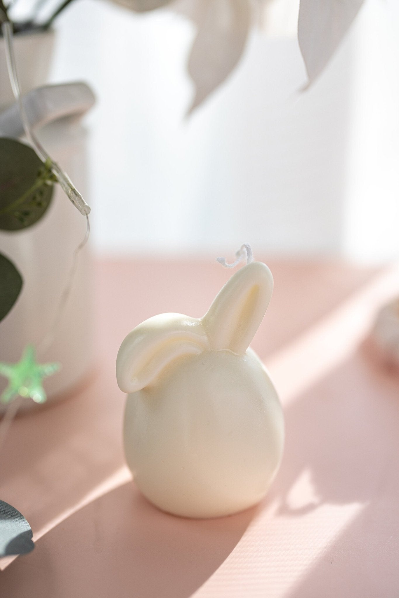 Easter Bunny Egg Candle, Floppy Ears, Easter bunny candle, Easter egg candle, Easter bunny decor, Handmade Candle, Egg Hunting