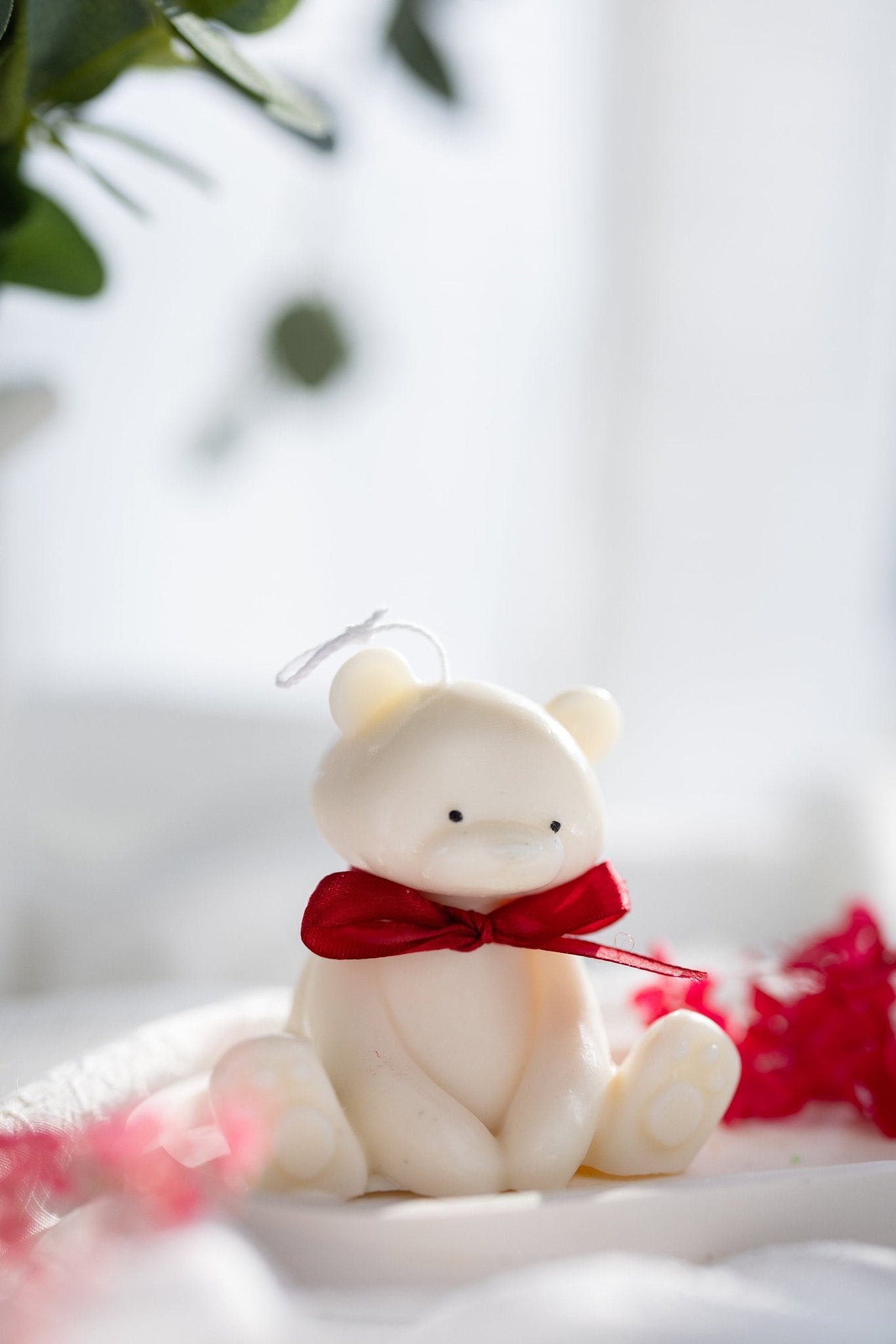 Teddy Bear Candle | Cute Decorative Pillar | Nursery Decor | Baby Shower Gift | Unique Candle /Cute Sitting Teddy Bear 2024