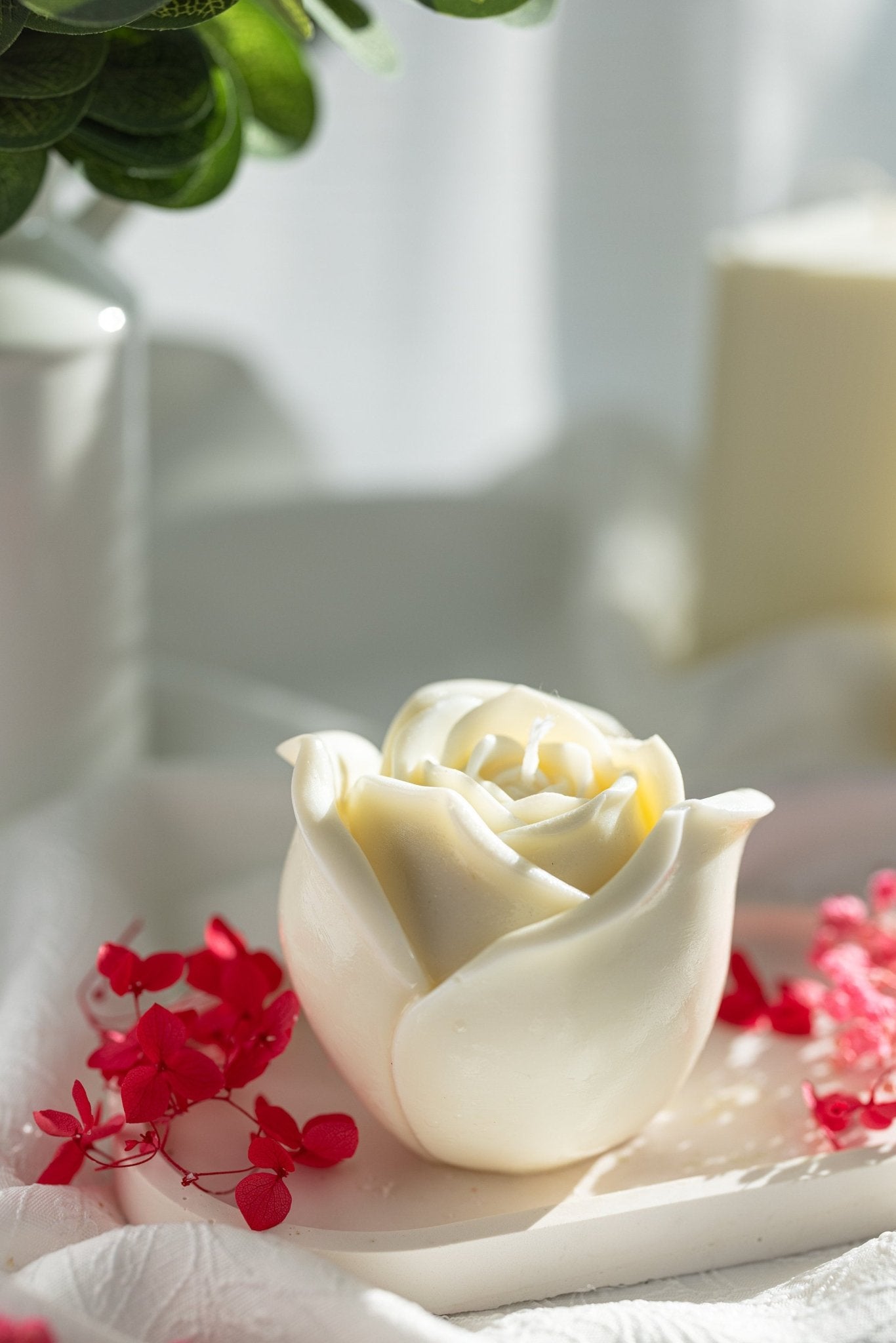 Large Rose Candle | Love Candle| Flower Candle| Shaped Candle| Sculptural Candle| Anniversary Gift| Wedding Gift| Valentines Day Gift