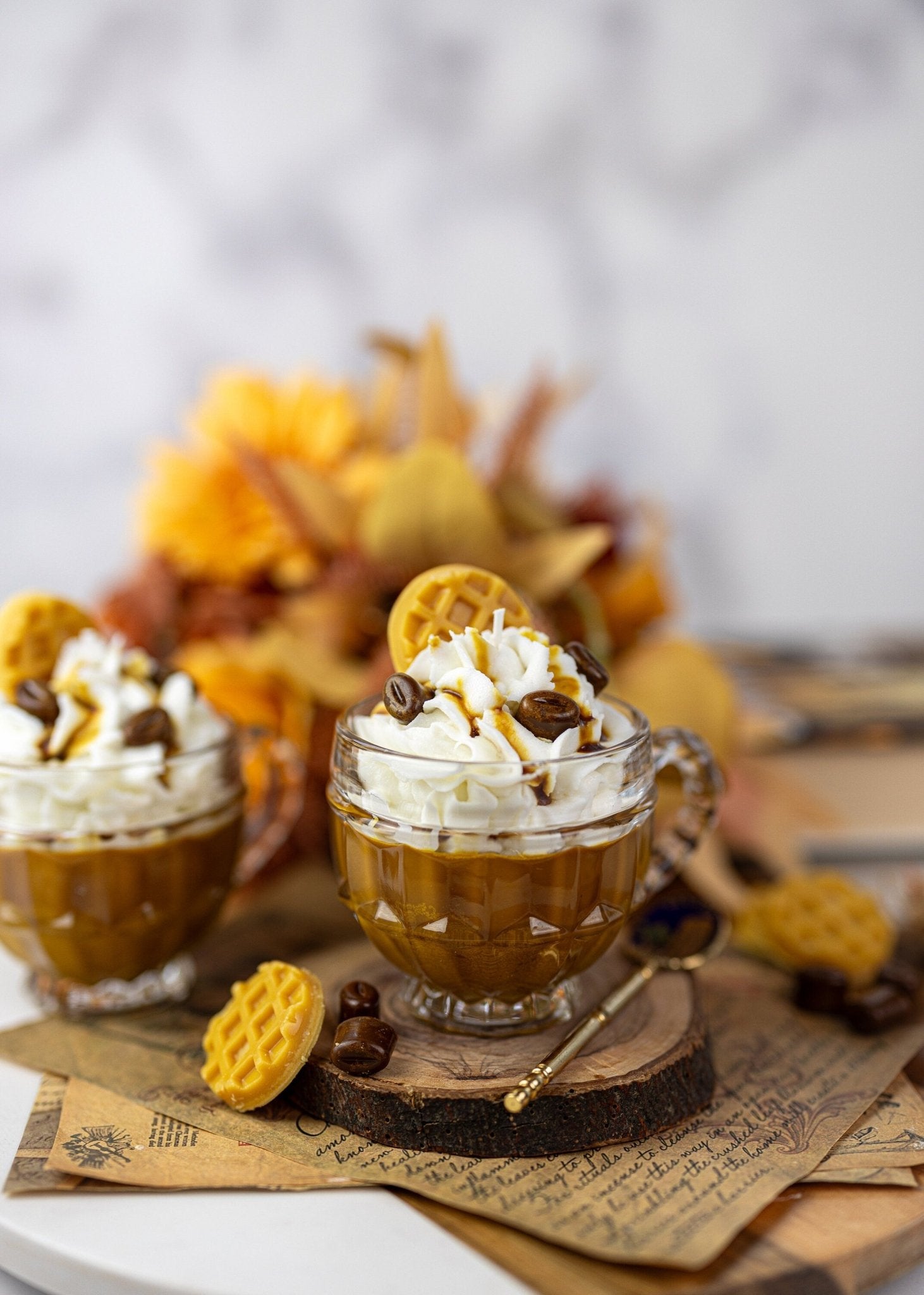 Unique Cappuccino in Espresso Cup/ Scented Coffee Shop /All Natural Soy Wax Candle/Best Candles