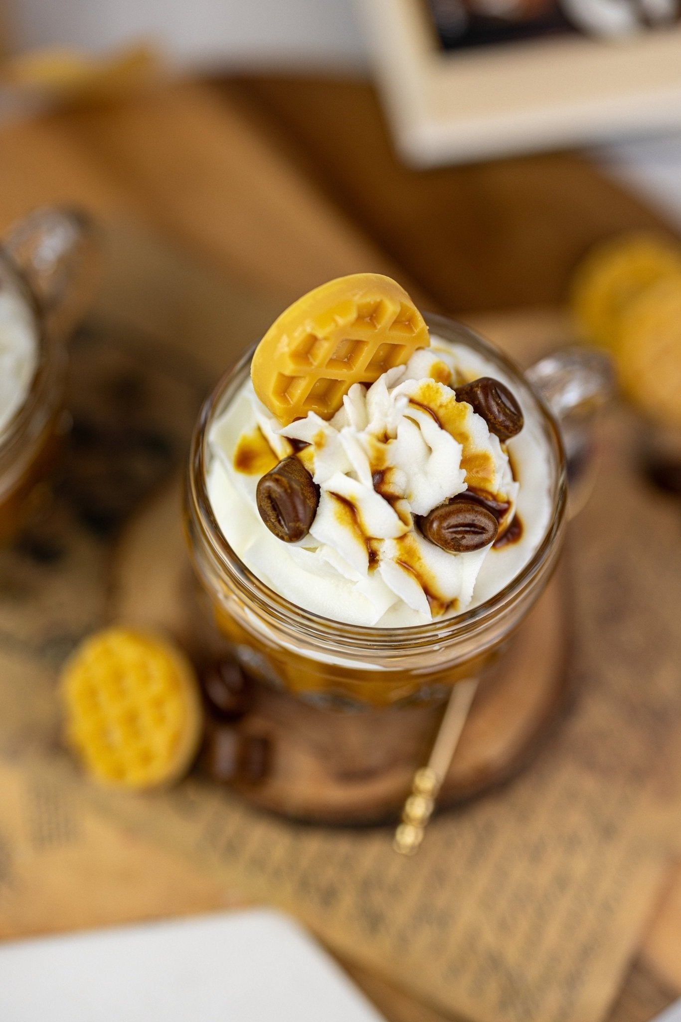 Unique Cappuccino in Espresso Cup/ Scented Coffee Shop /All Natural Soy Wax Candle/Best Candles