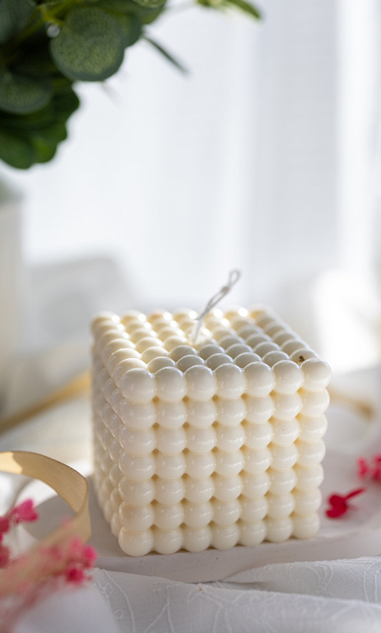 Square Bubble Candle | Aesthetic Candle Decor | Cube Candle | Minimalist Home Decor | Bubble Candle Gift | Home Gift Ideas | Handmade Candle