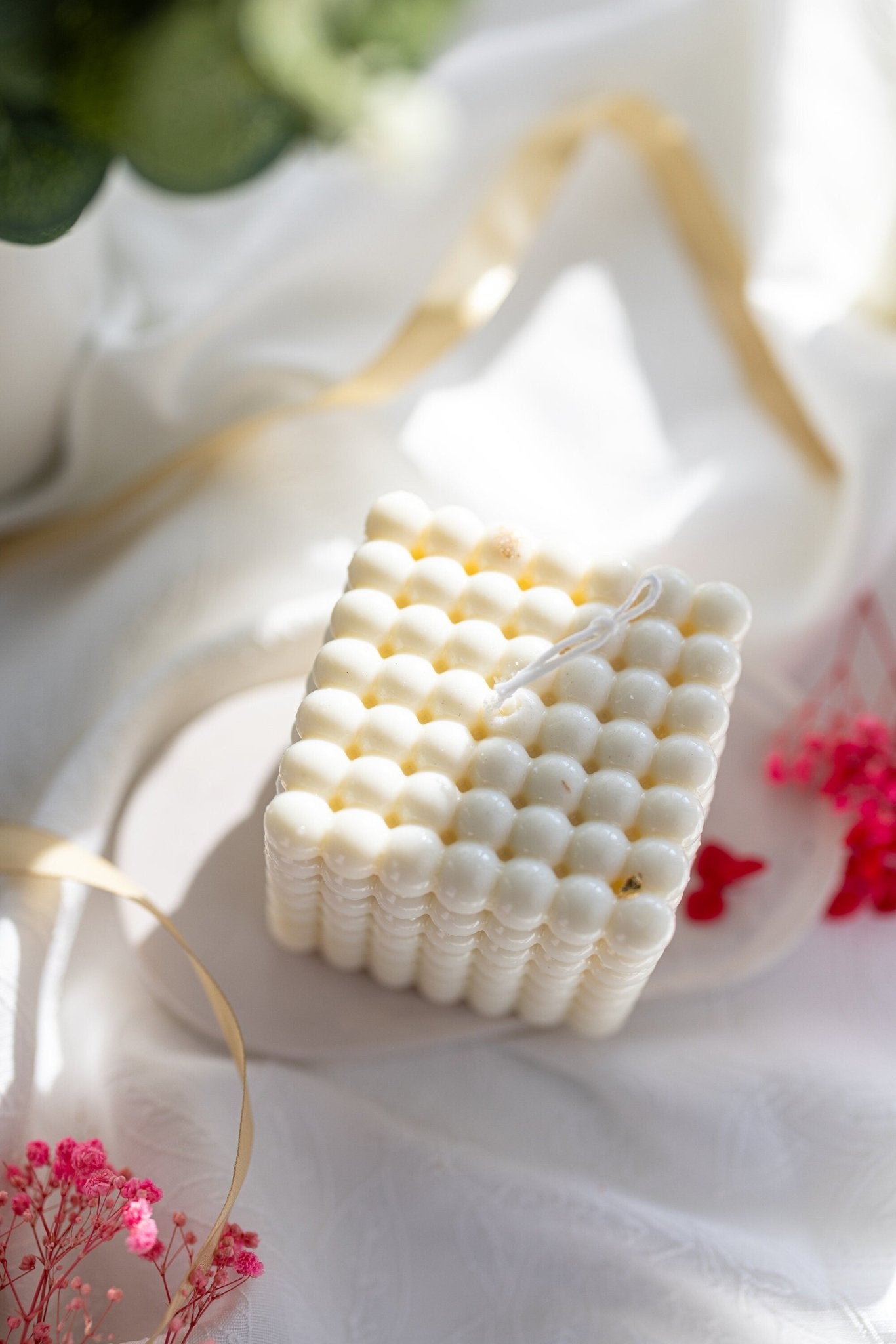 Square Bubble Candle | Aesthetic Candle Decor | Cube Candle | Minimalist Home Decor | Bubble Candle Gift | Home Gift Ideas | Handmade Candle