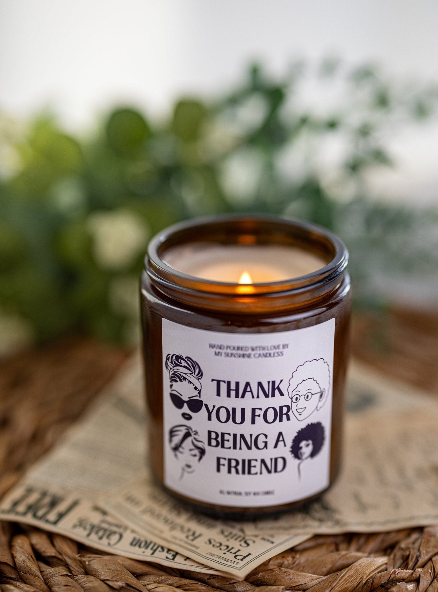 Thank you for being a Friend , funny candle for her best friend birthday, best friend gifts gifts for her besties gift. Besties Gift