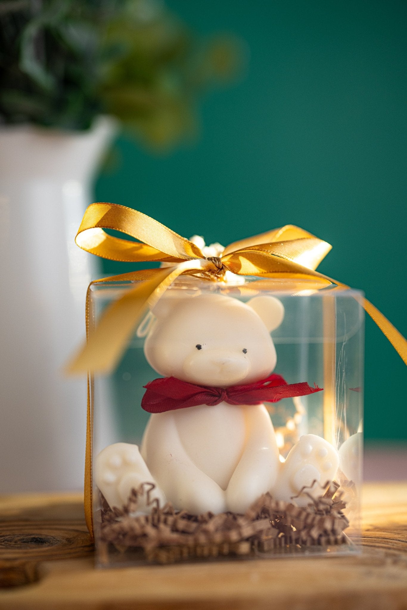 Teddy Bear Candle | Cute Decorative Pillar | Nursery Decor | Baby Shower Gift | Unique Candle /Cute Sitting Teddy Bear 2024