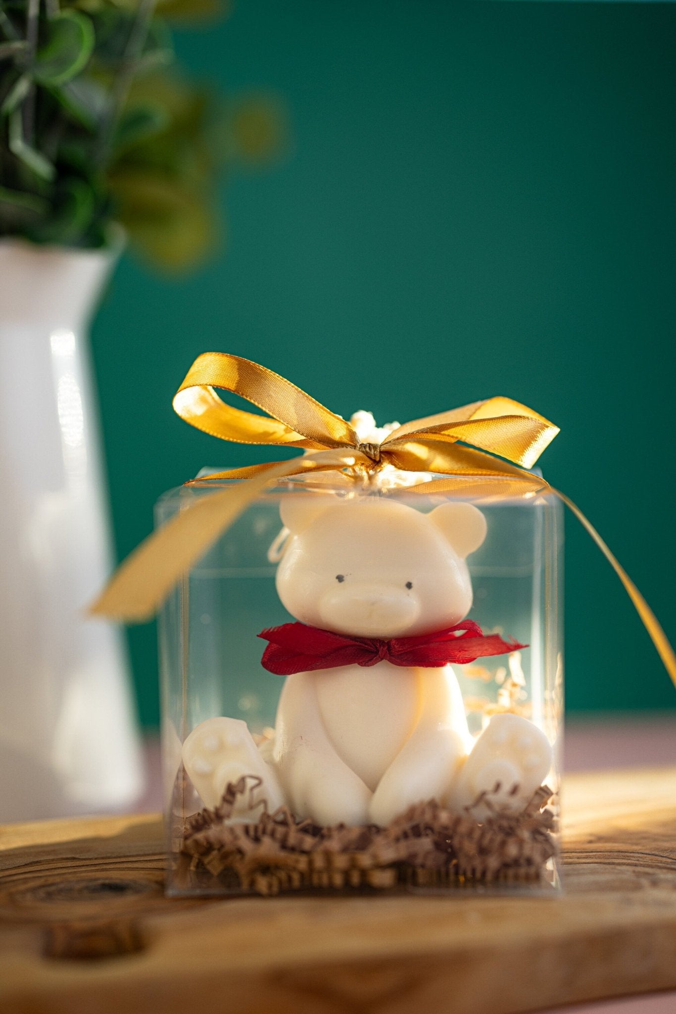 Teddy Bear Candle | Cute Decorative Pillar | Nursery Decor | Baby Shower Gift | Unique Candle /Cute Sitting Teddy Bear 2024