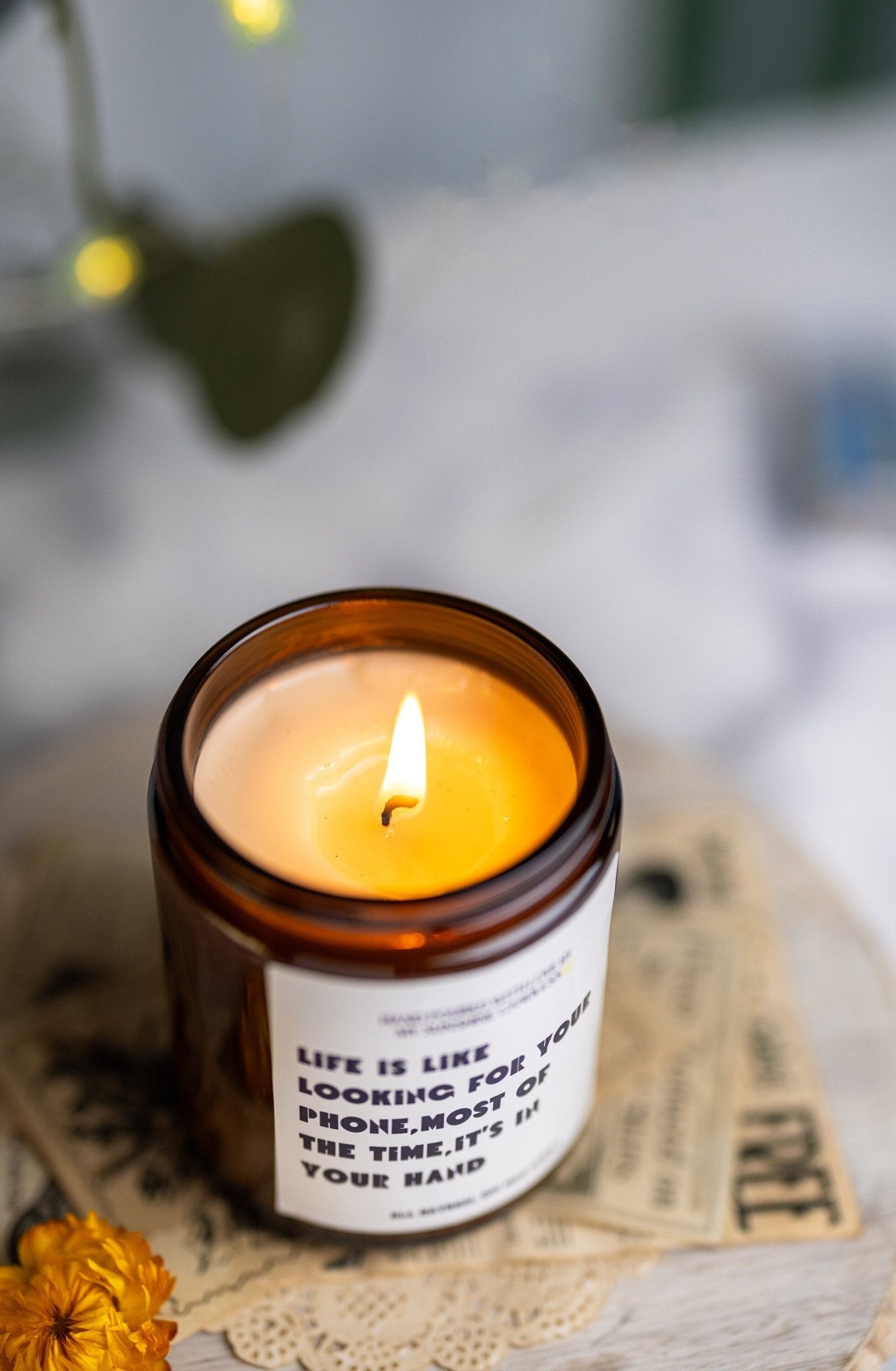 Life is Like Looking ,Mom Gift from Daughter, Mother's Day Gift, Funny gift for Mom, Scented Soy Candle, Gift for Mom, Mothers Day Candle