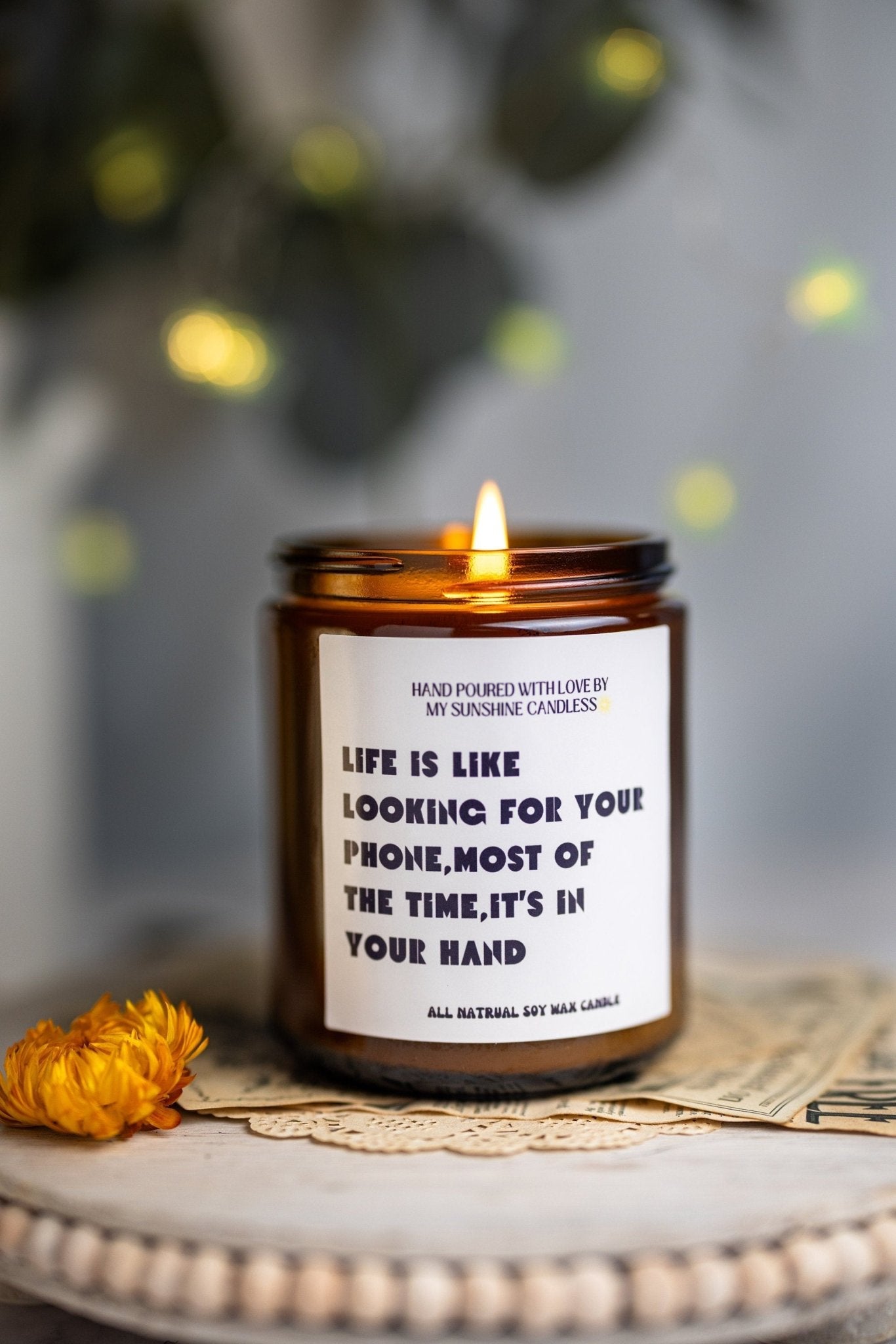 Life is Like Looking ,Mom Gift from Daughter, Mother's Day Gift, Funny gift for Mom, Scented Soy Candle, Gift for Mom, Mothers Day Candle