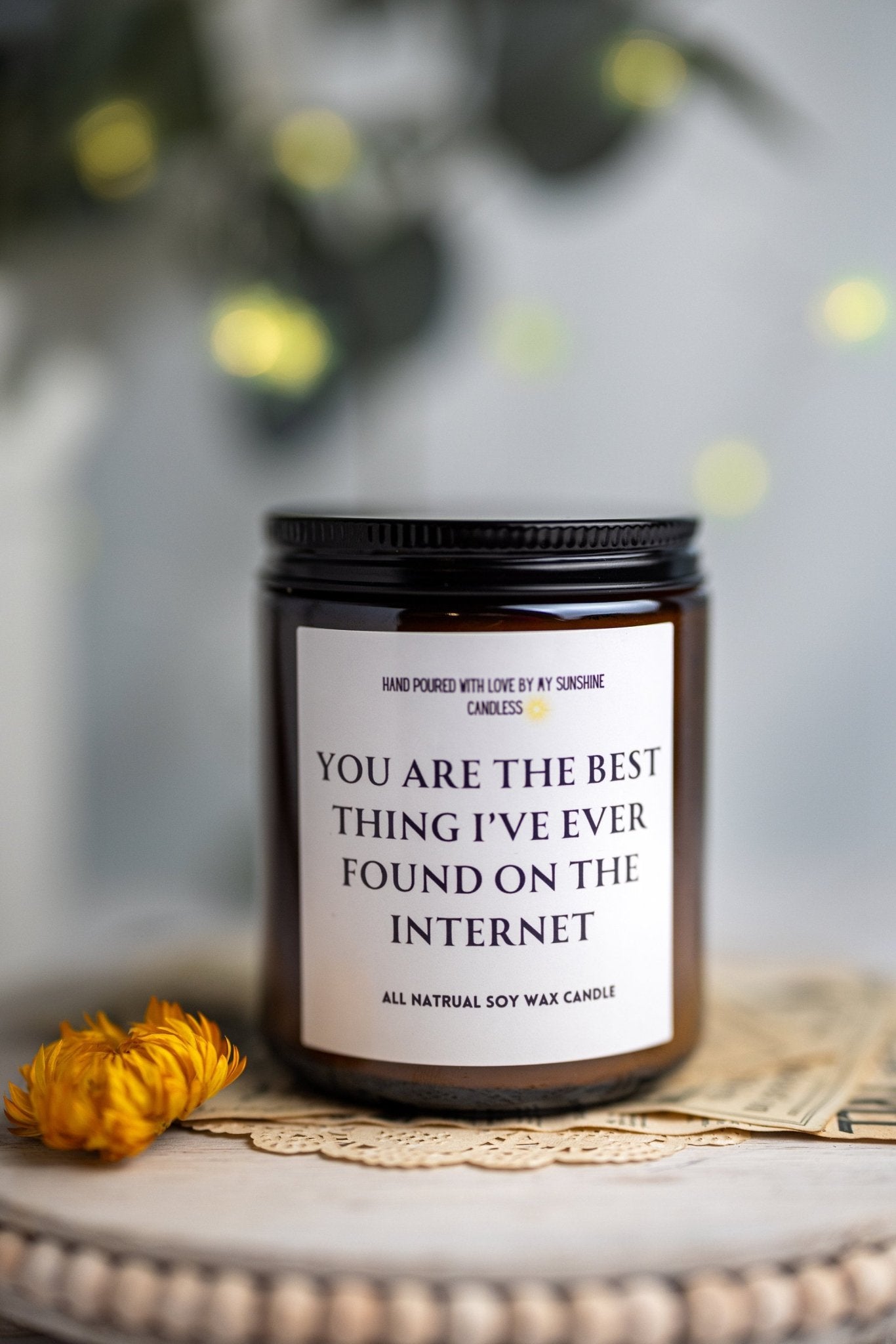 Best Thing On the Internet Candle, Boyfriend Gift Candle, anniversary gift, Birthday Gift for him, Anniversary gift for him,MySunshineCandle