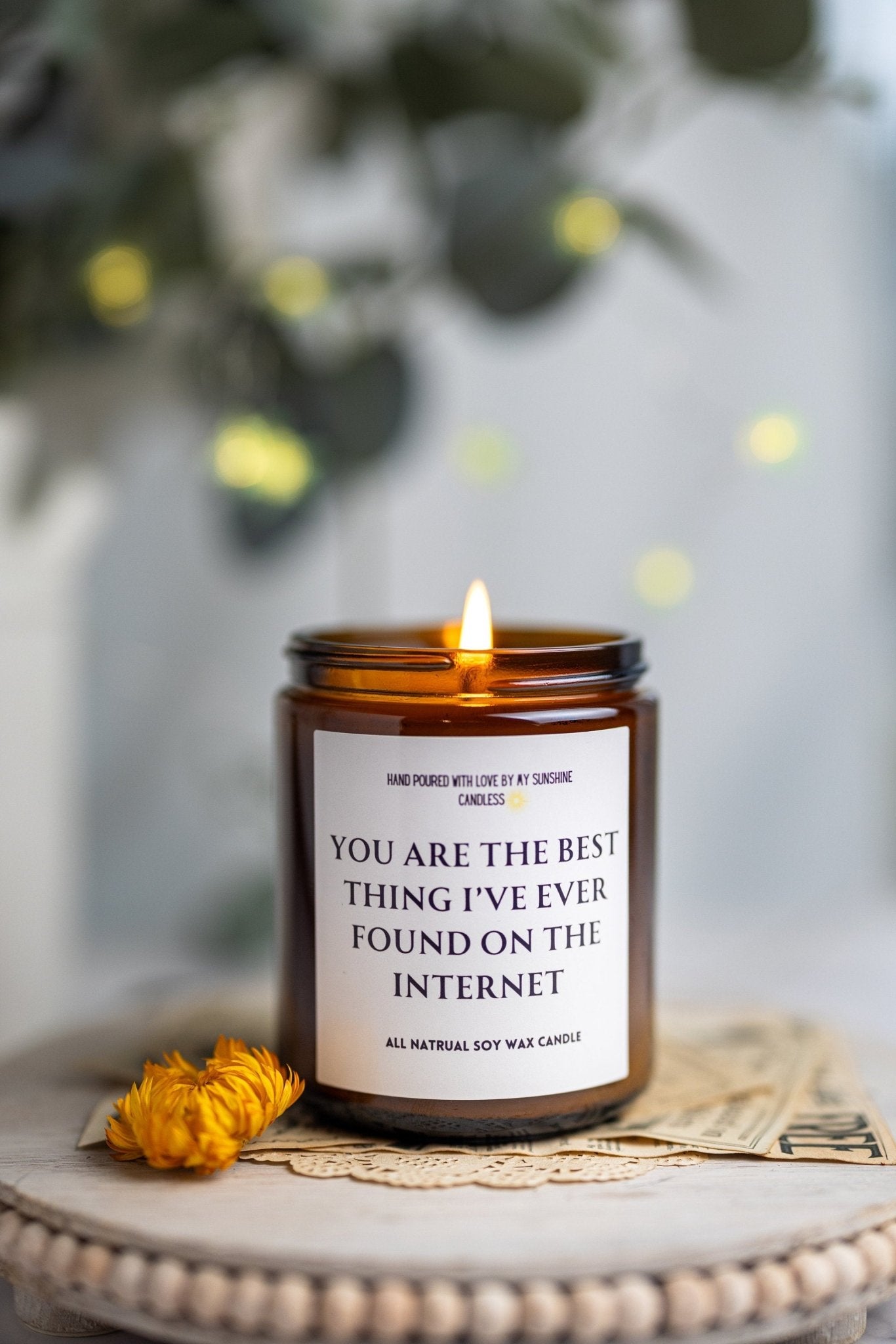 Best Thing On the Internet Candle, Boyfriend Gift Candle, anniversary gift, Birthday Gift for him, Anniversary gift for him,MySunshineCandle