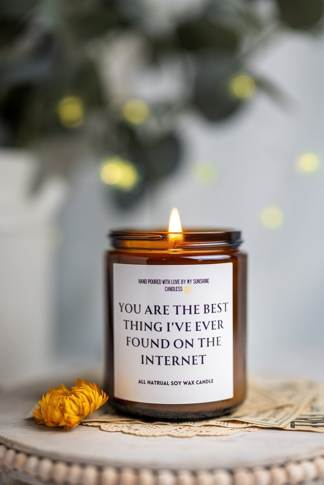 Best Thing On the Internet Candle, Boyfriend Gift Candle, anniversary gift, Birthday Gift for him, Anniversary gift for him,MySunshineCandle
