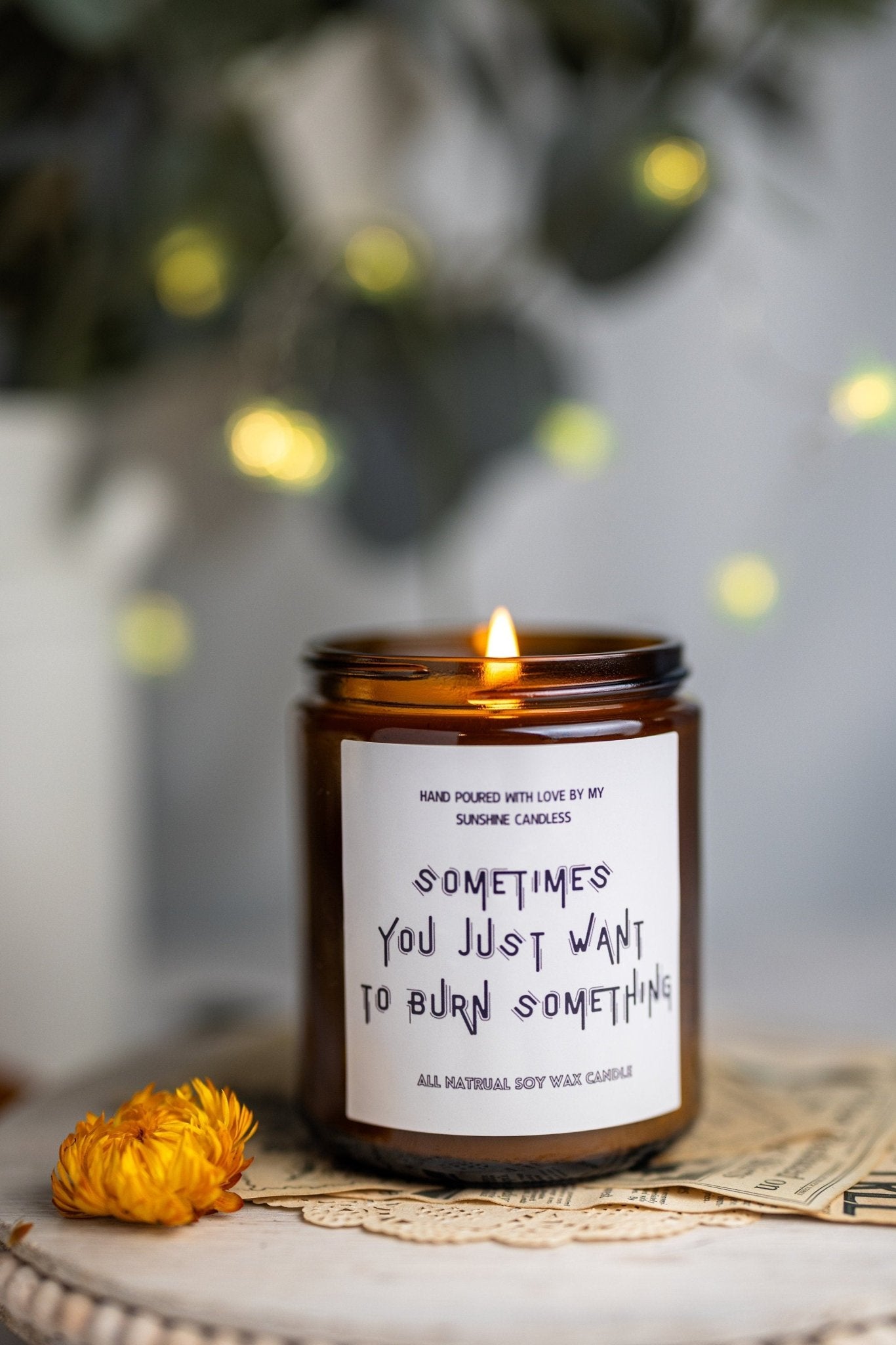 Sometimes you just want to burn something, Scented Soy Candle, Anniversary gift, Gift for Him, Boyfriend Gift,Large Choice of Scents