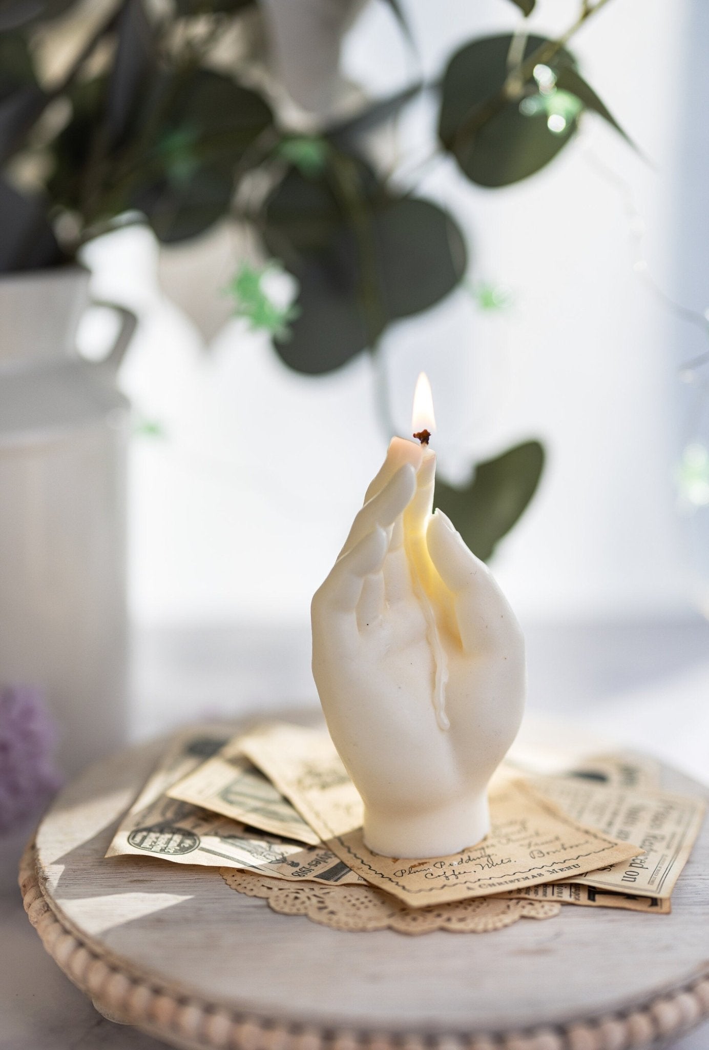 Gentle Woman Hand Candle | Funny Candles | Body Parts Candles | Gift Idea ,CandleCustom Scents & Colors - Woman’s hand Candle