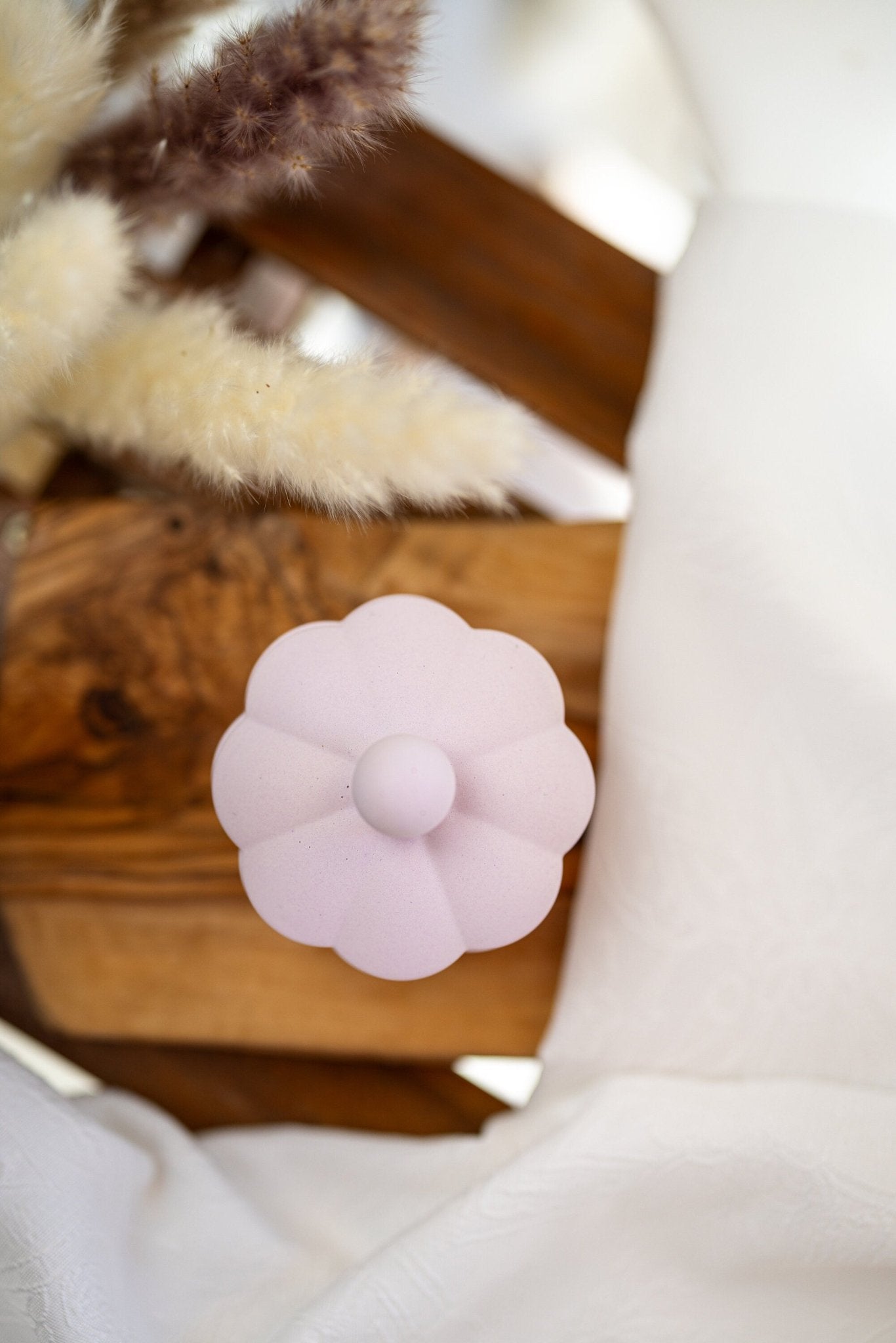 Unique Flower Jesmonite concrete Trinket Jar, Trinket Jar , Flower Jar With LID , Jewelry Box