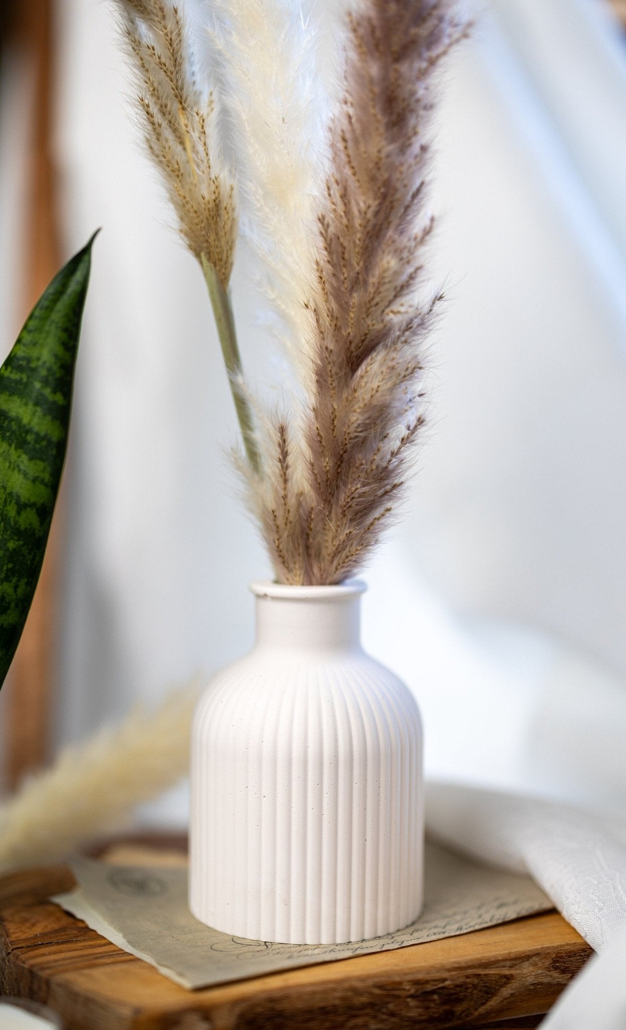 Ribbed Vase , Concentrate Vase, Stripe Vase for flowers , Handmade Vase