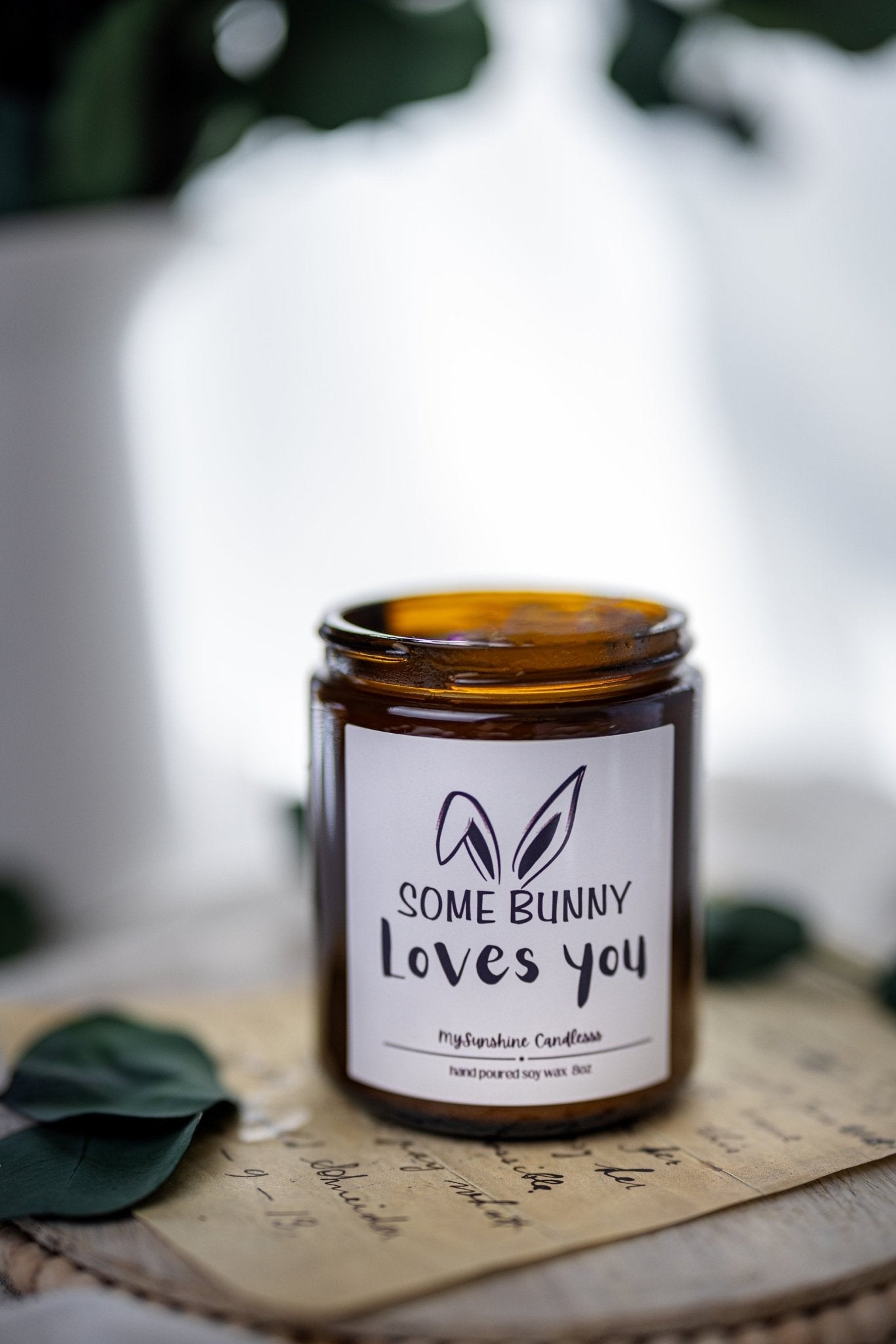 Some Bunny Loves You Happy Easter Gift for Her Easter Gift for Him Cute Easter Gift Easter Candle Best Friend Gifts