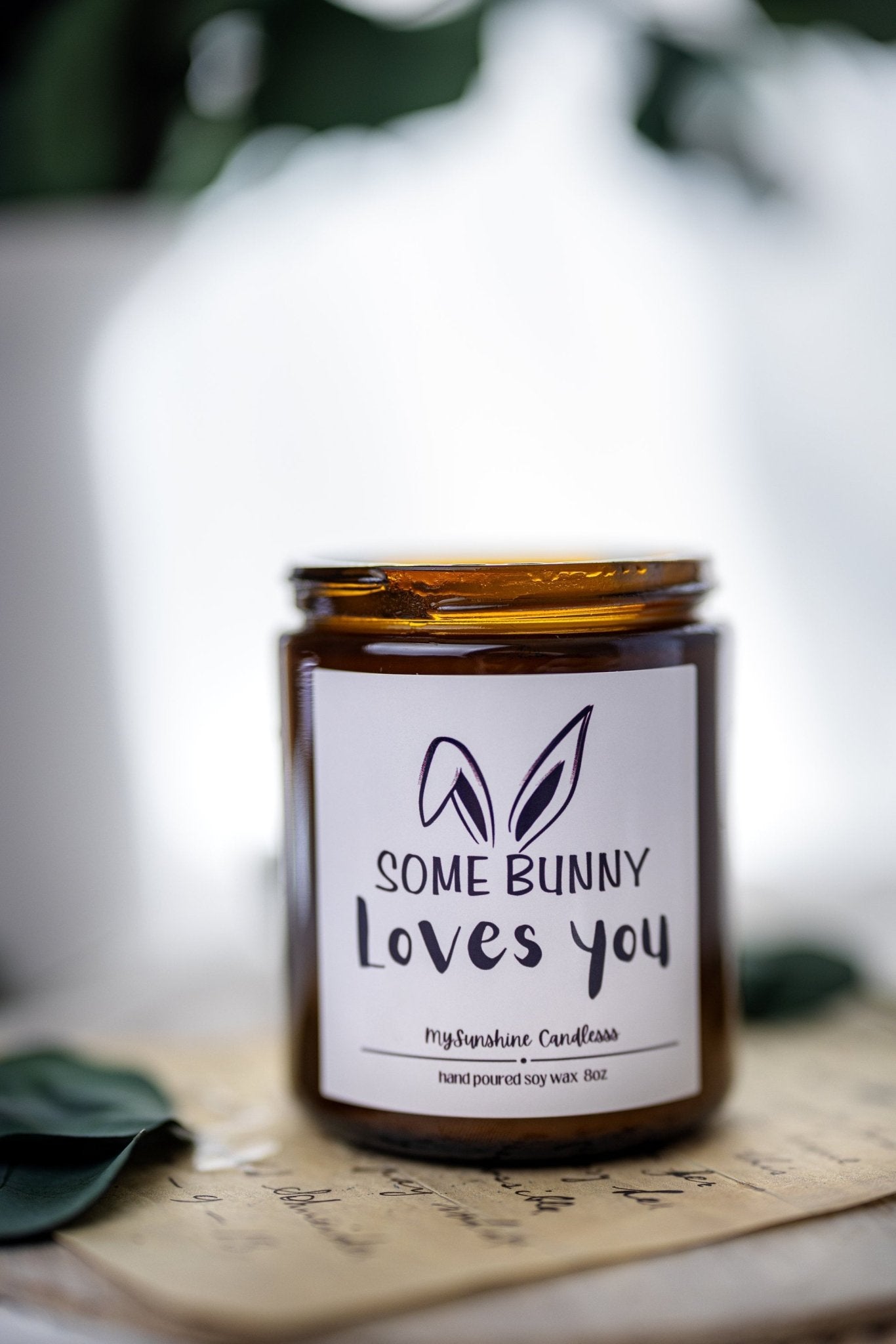 Some Bunny Loves You Happy Easter Gift for Her Easter Gift for Him Cute Easter Gift Easter Candle Best Friend Gifts