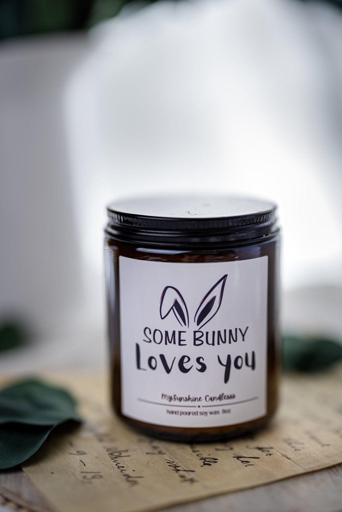 Some Bunny Loves You Happy Easter Gift for Her Easter Gift for Him Cute Easter Gift Easter Candle Best Friend Gifts