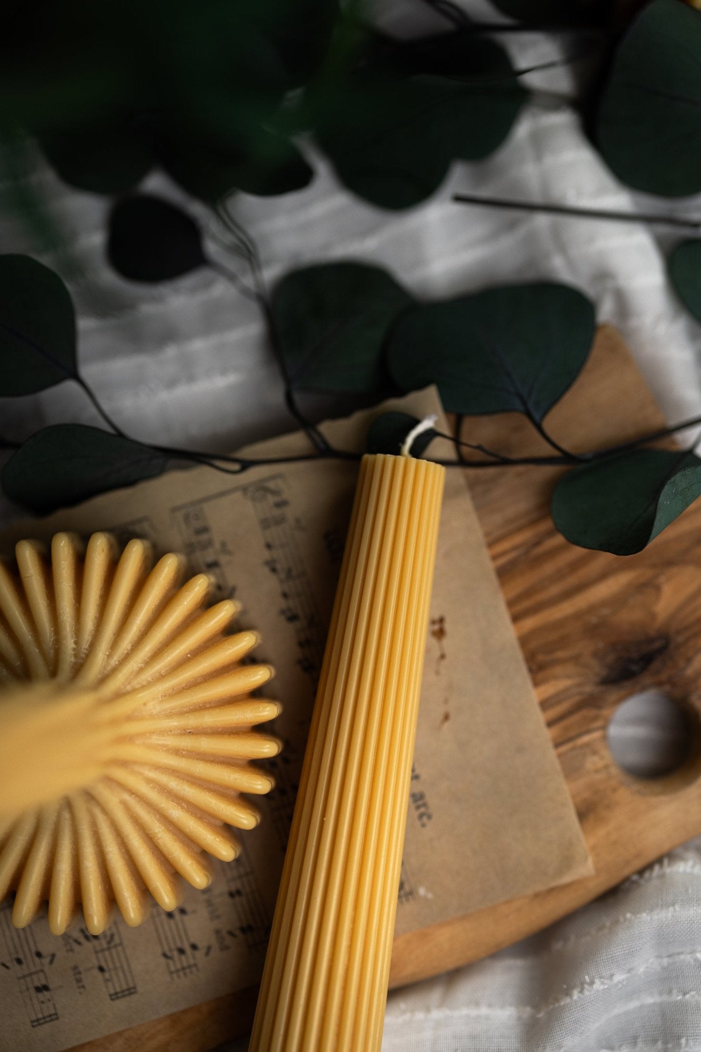 Ribbed Pillar Candle, Greko Column Ribbed Candles, Dinner Table Candle, Dinner Candle, Decorative Candle, Marble Candle