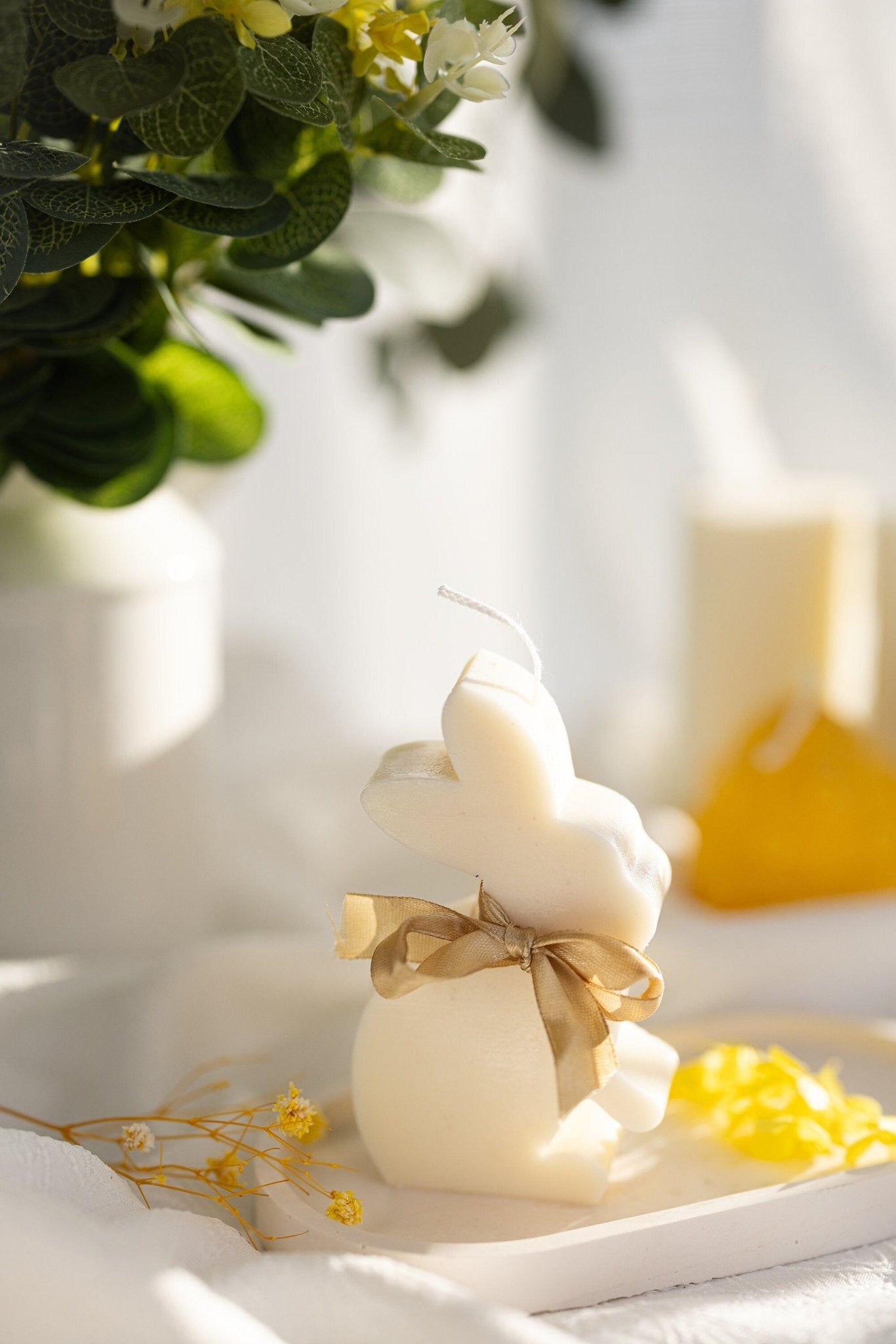 Uniqe Bunny Candle I Easter Bunny Candle I Easter Candle I Easter Egg I Decoration I Gift I Easter I Handmade I Vegan