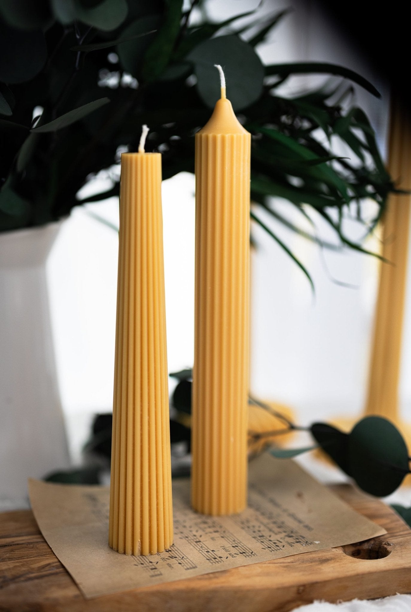 Ribbed Taper Candle , Roman Column Pillar Candle , Ombre Taper Candles , Home Decor , Dining table ,Events