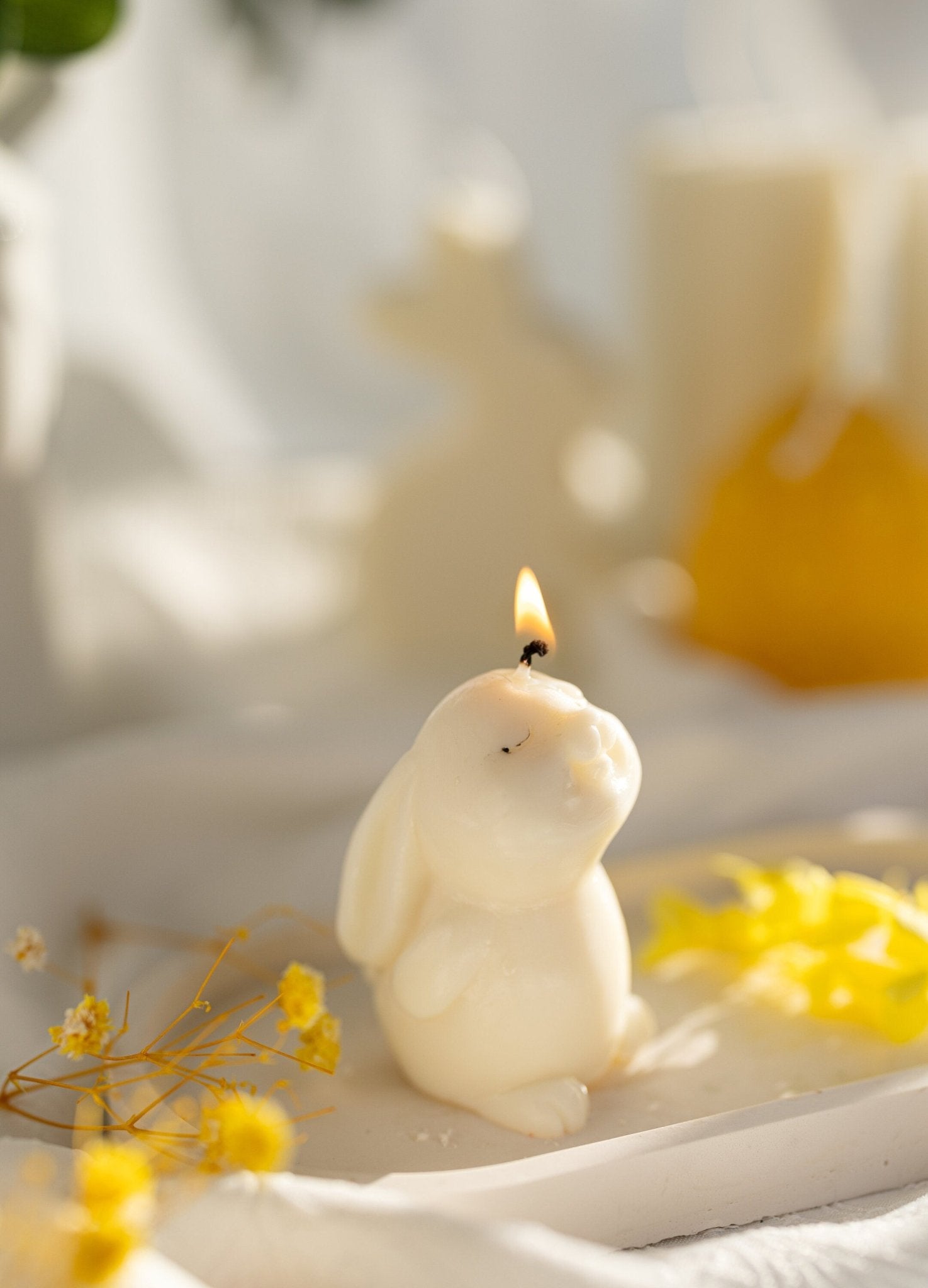 Cute Little Rabbit candle/Easter bunny candle/Gifts for her and him.