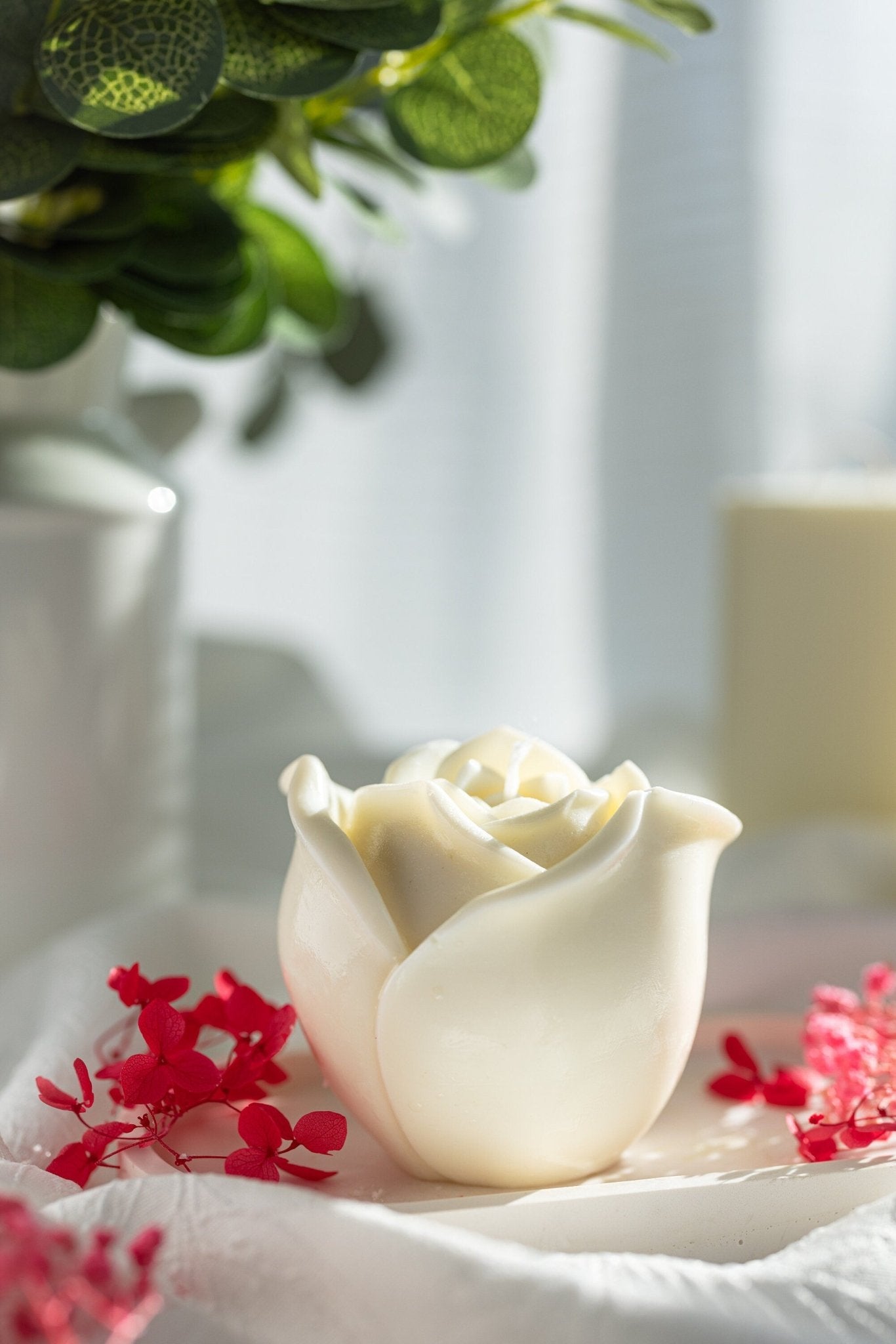 Large Rose Candle | Love Candle| Flower Candle| Shaped Candle| Sculptural Candle| Anniversary Gift| Wedding Gift| Valentines Day Gift