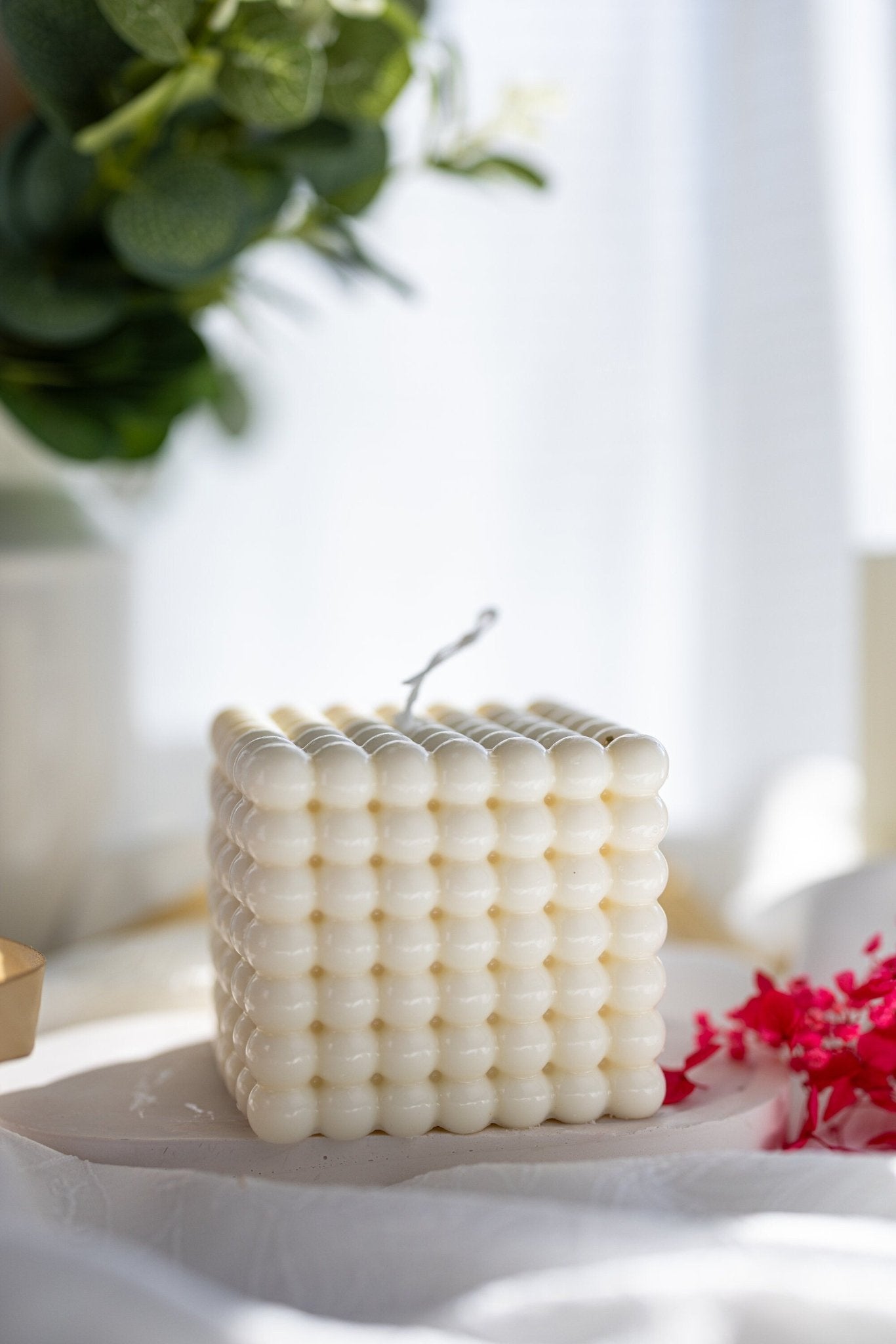 Square Bubble Candle | Aesthetic Candle Decor | Cube Candle | Minimalist Home Decor | Bubble Candle Gift | Home Gift Ideas | Handmade Candle