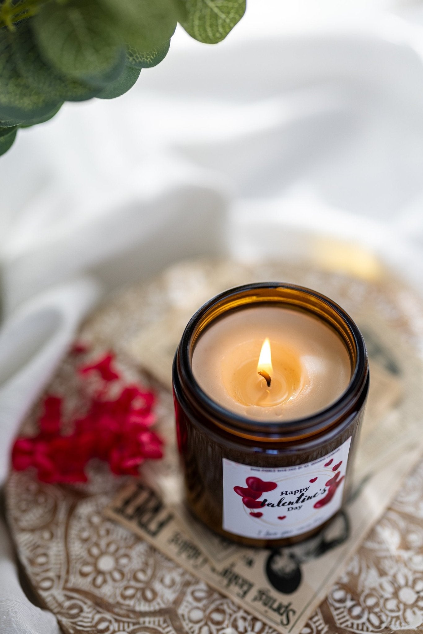 Valentine's Day Candle, Custom Personalized Gift For Husband, Gift For Wife, Vday Valentines Day Gift, I Love You