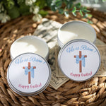 Easter Candle Favors - Happy Easter Favors for Guests, Christian Candle Favor, Bulk Candles, Easter Keepsake, Easter Tins Candle,Easter Gift