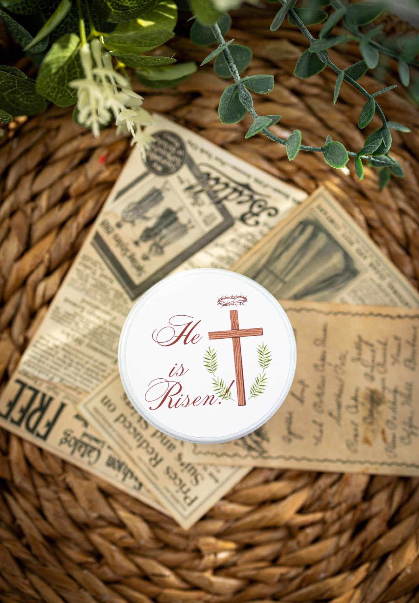 Easter Candle Favors - Happy Easter Favors for Guests, Christian Candle Favor, Bulk Candles, Easter Tins Candle,Easter Gift