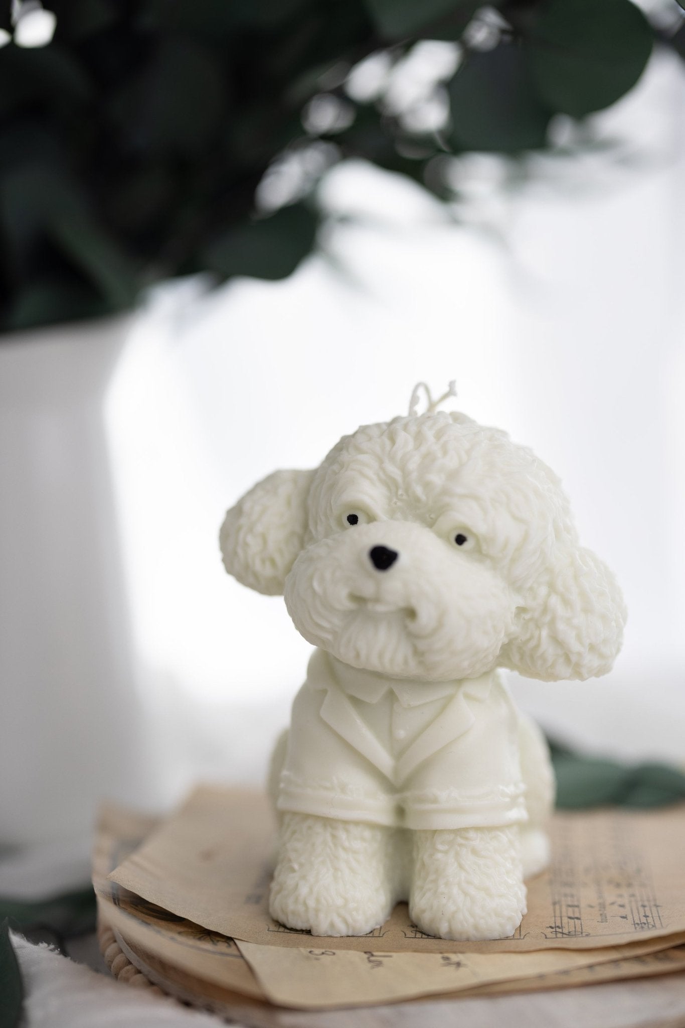 Large Poodle Candle , 3D Dog Candle,Handmade with 100% Soy Wax, Puppy Candle